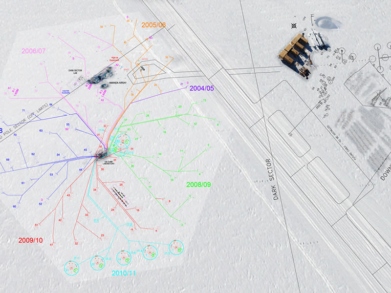 Ice Cube Array Map Diagrams – IceCube