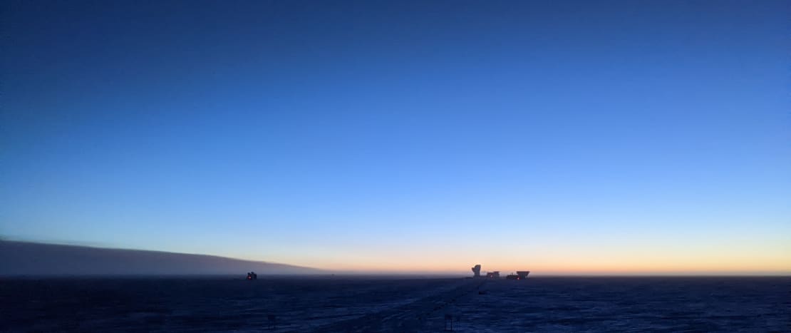 Twilight at the South Pole