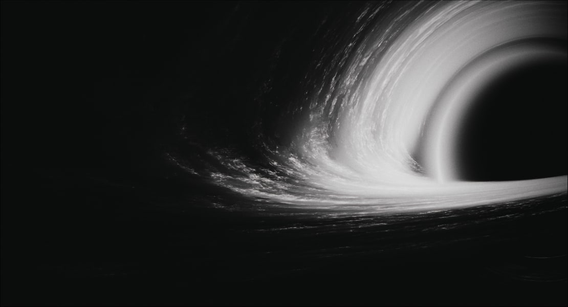 A still of a black hole from a movie