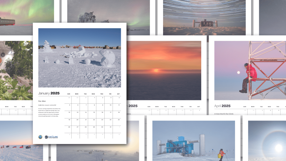 A collage of calendar images for the year 2025