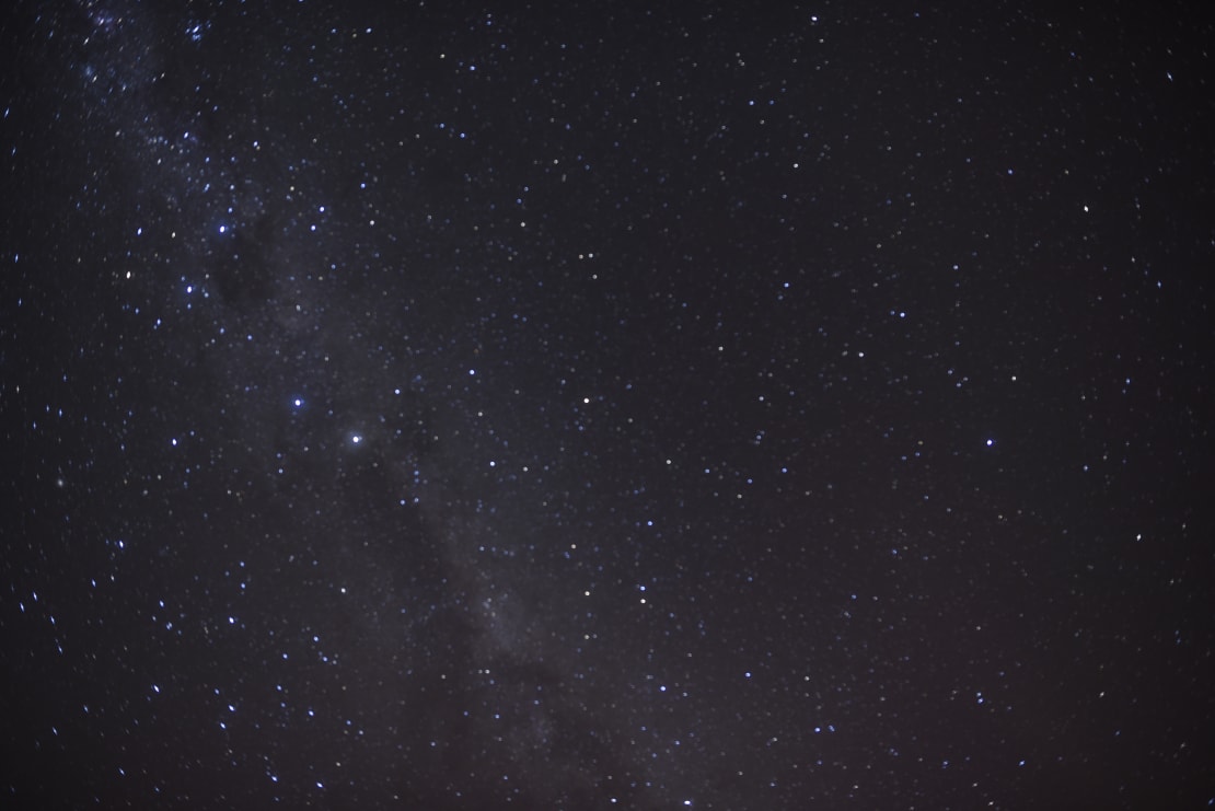 Same starry sky view but without the blurry person in foreground.