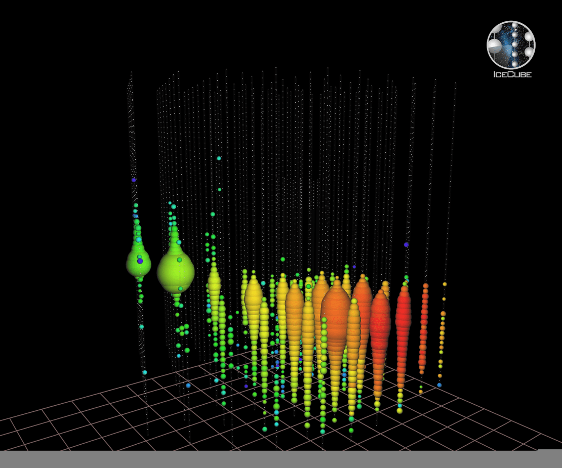 One of the largest readings of Neutrinos collected by the IceCube lab was made in June, 2014