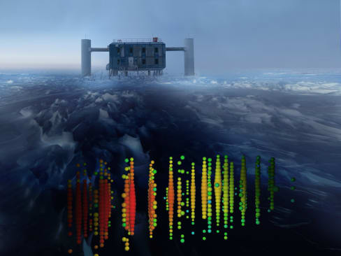 The ICL and a high-energy muon neutrino (day)