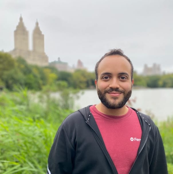 A man smiling