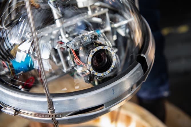 Close-up on digital optical module.