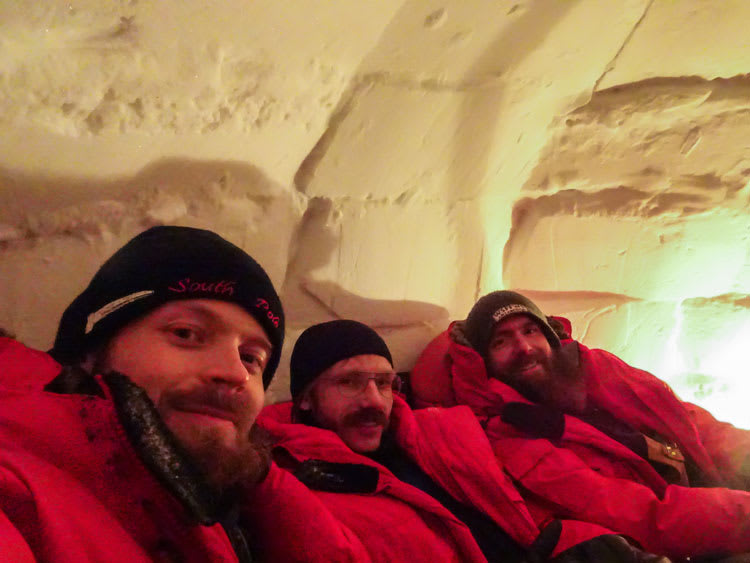 in the igloo