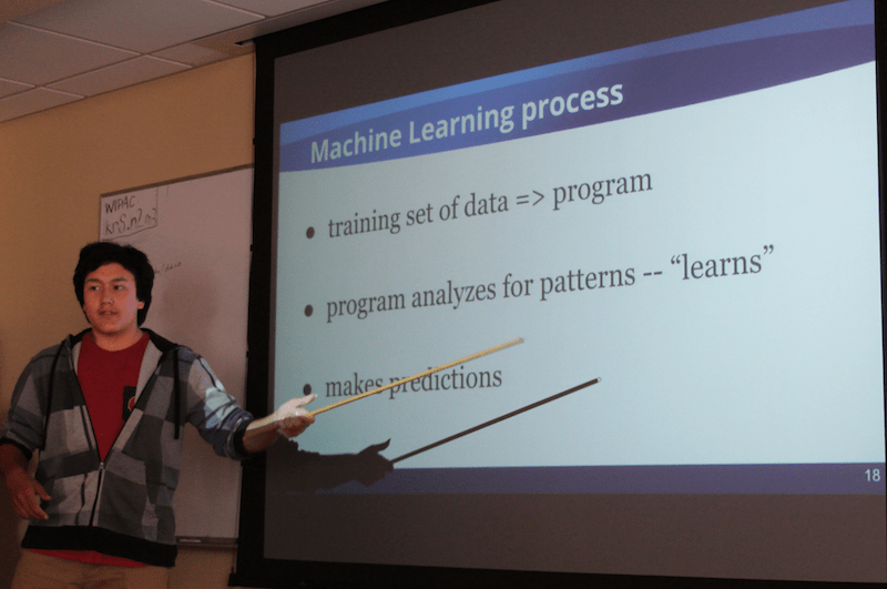 Alex presenting