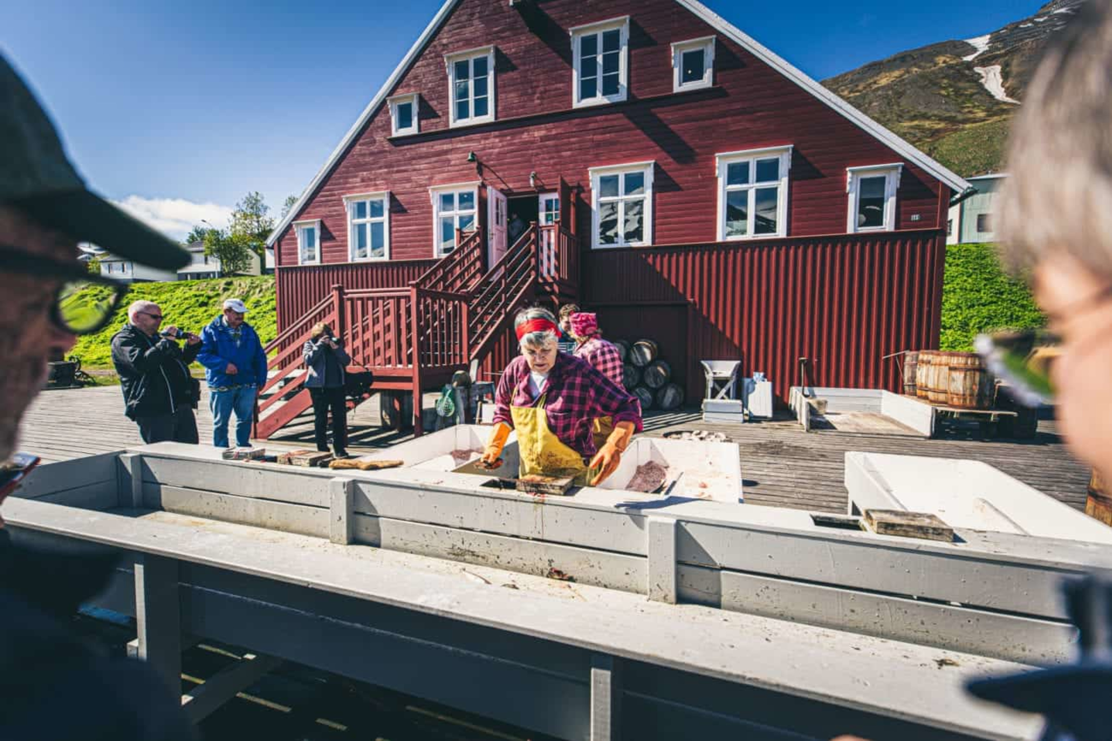 Performer at the Herring Museum at Siglufjorour