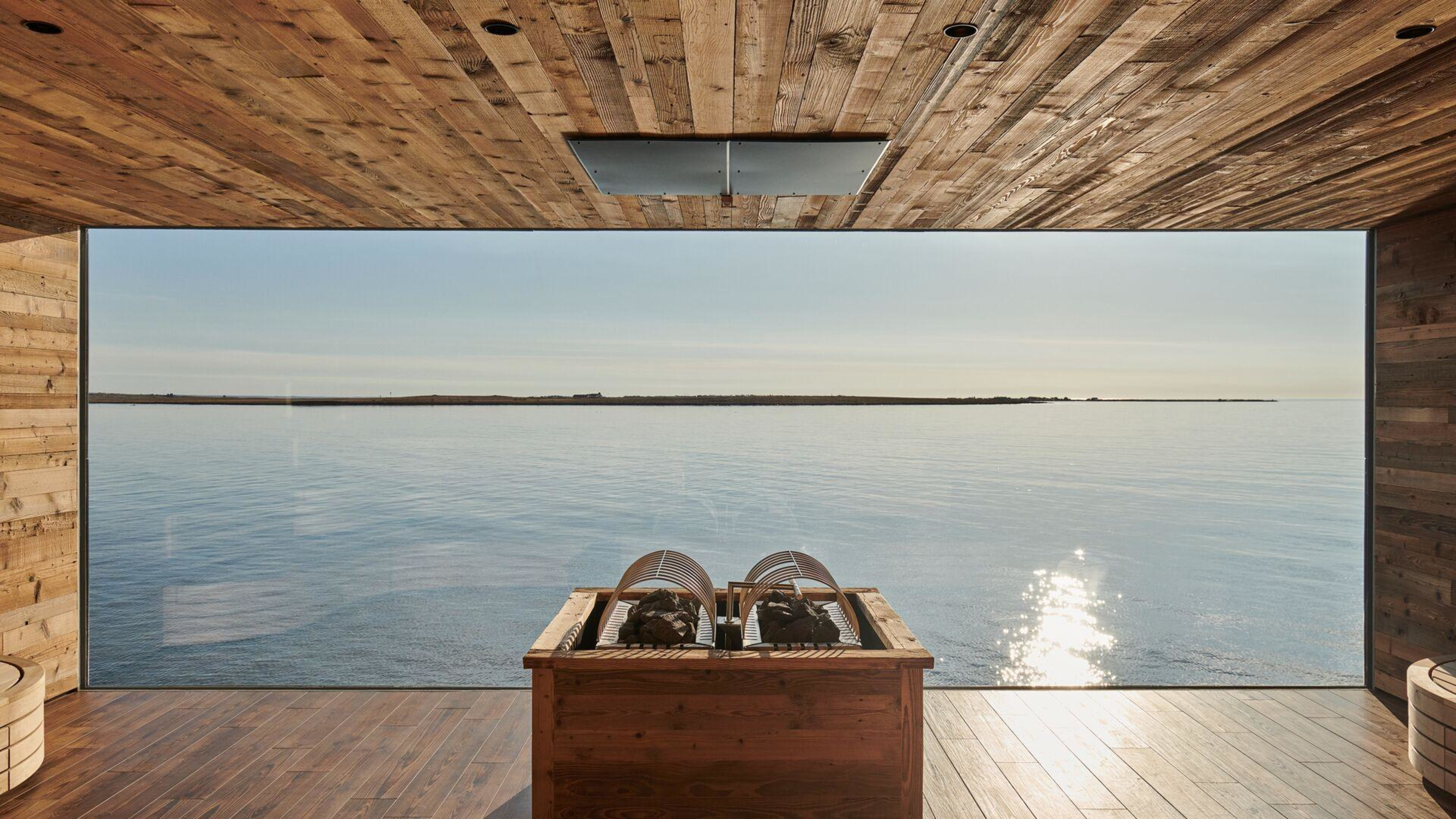 Sauna with an ocean view at Sky Lagoon(.jpg