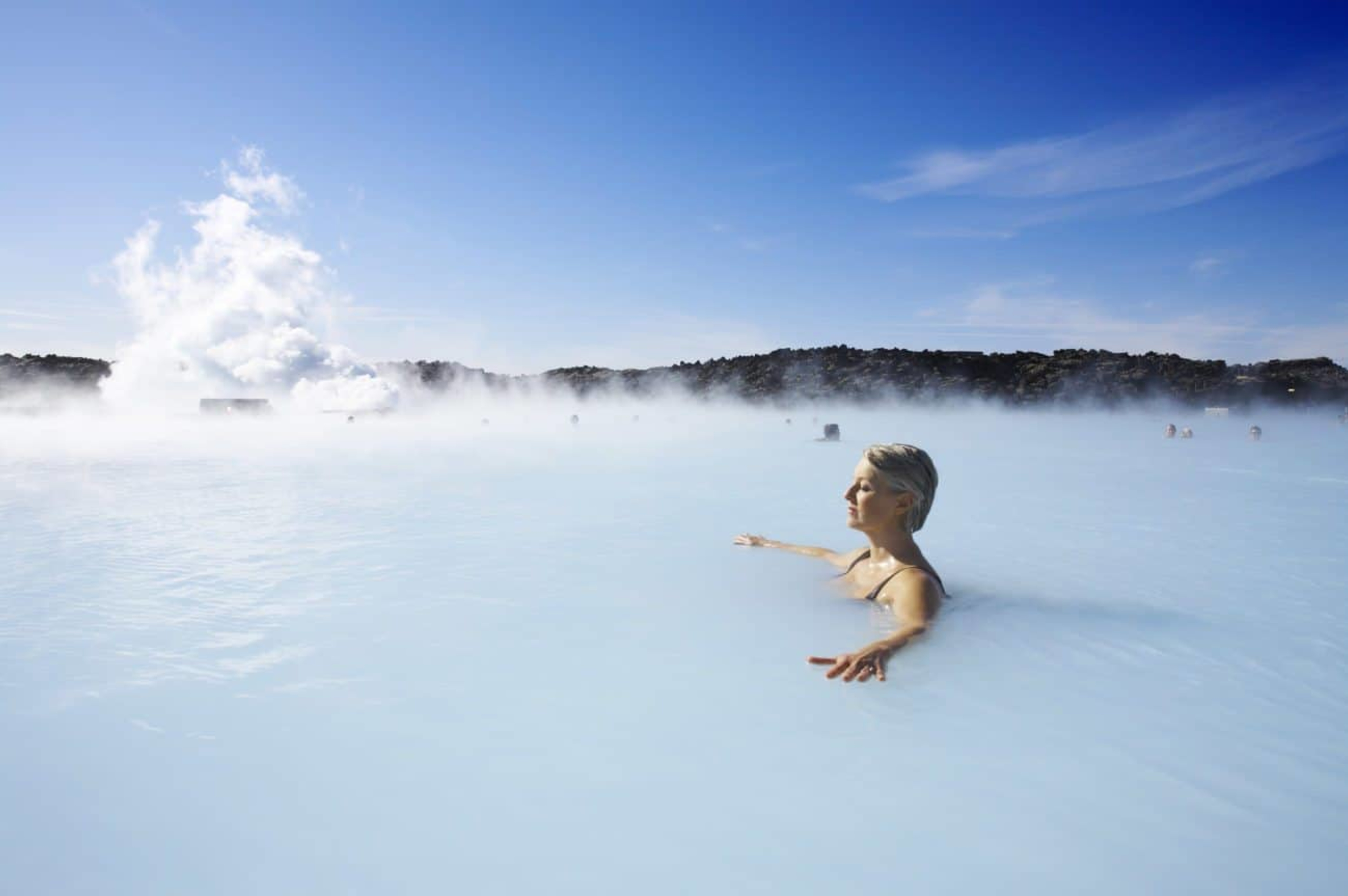 Woman relaxing at Blue Lagoon Spa