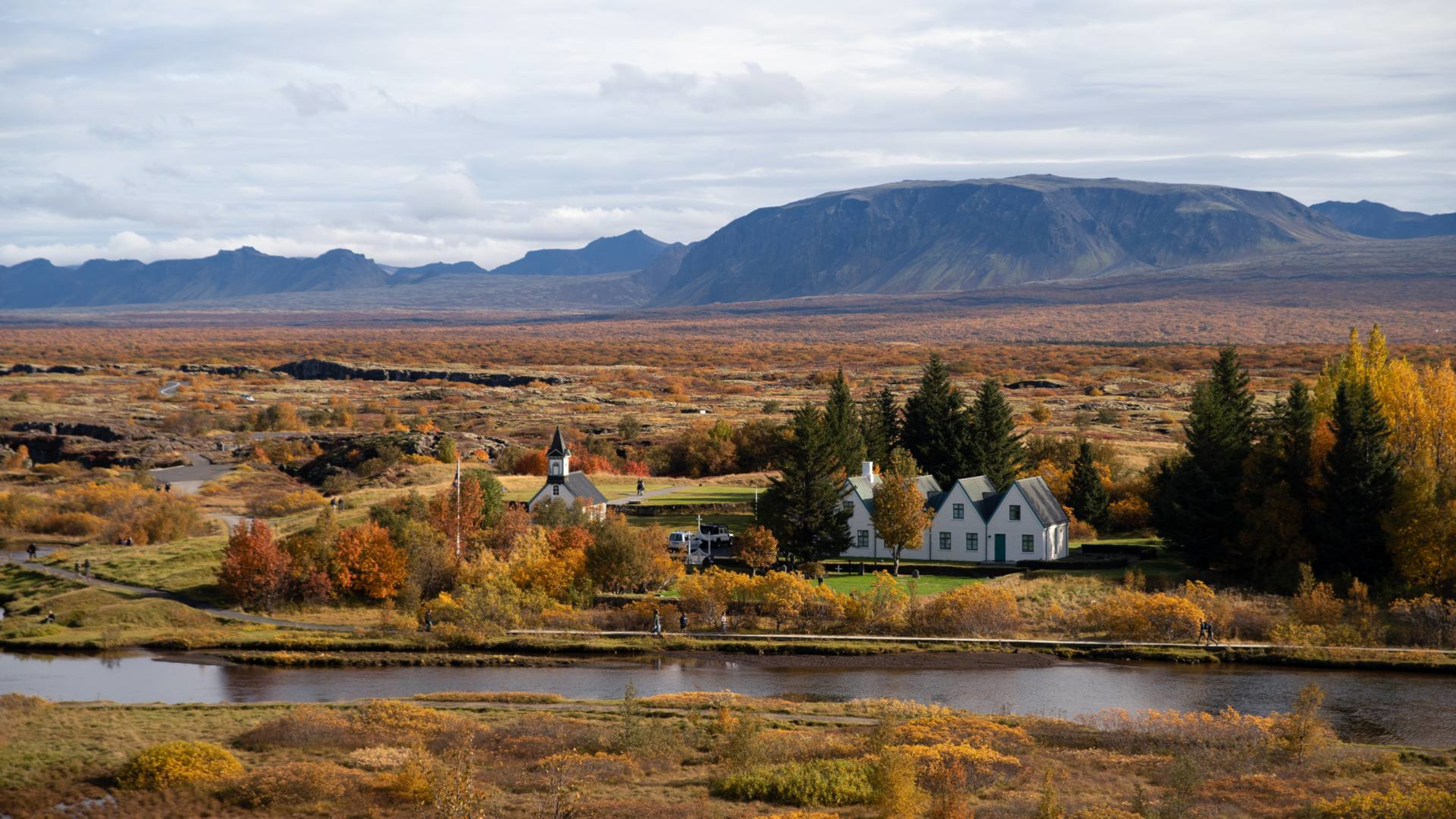 Þingvellir National Park, Iceland, in autumn colors