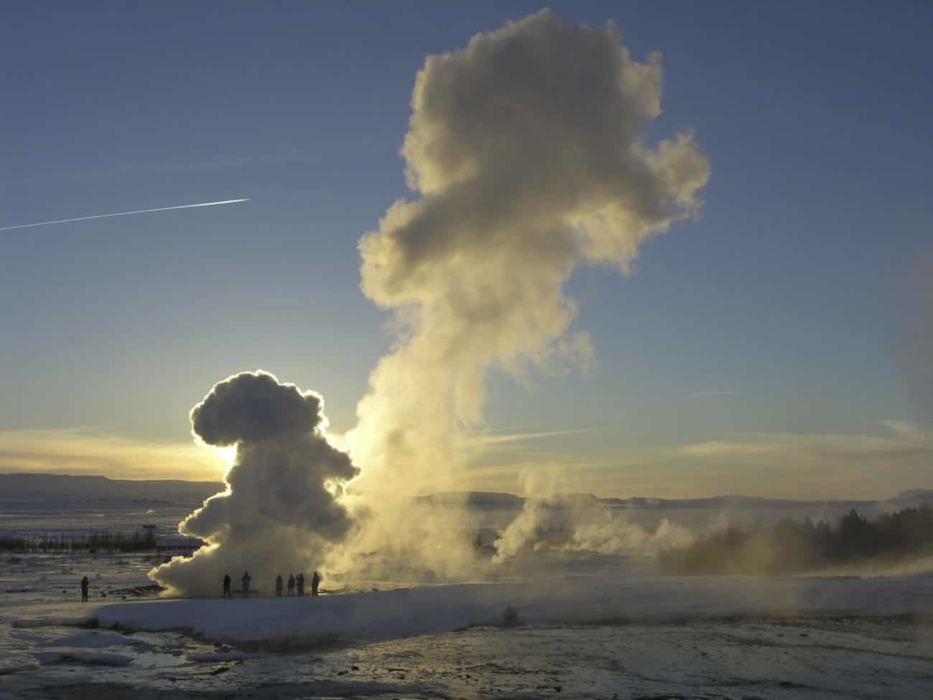 Geothermal area in Winter