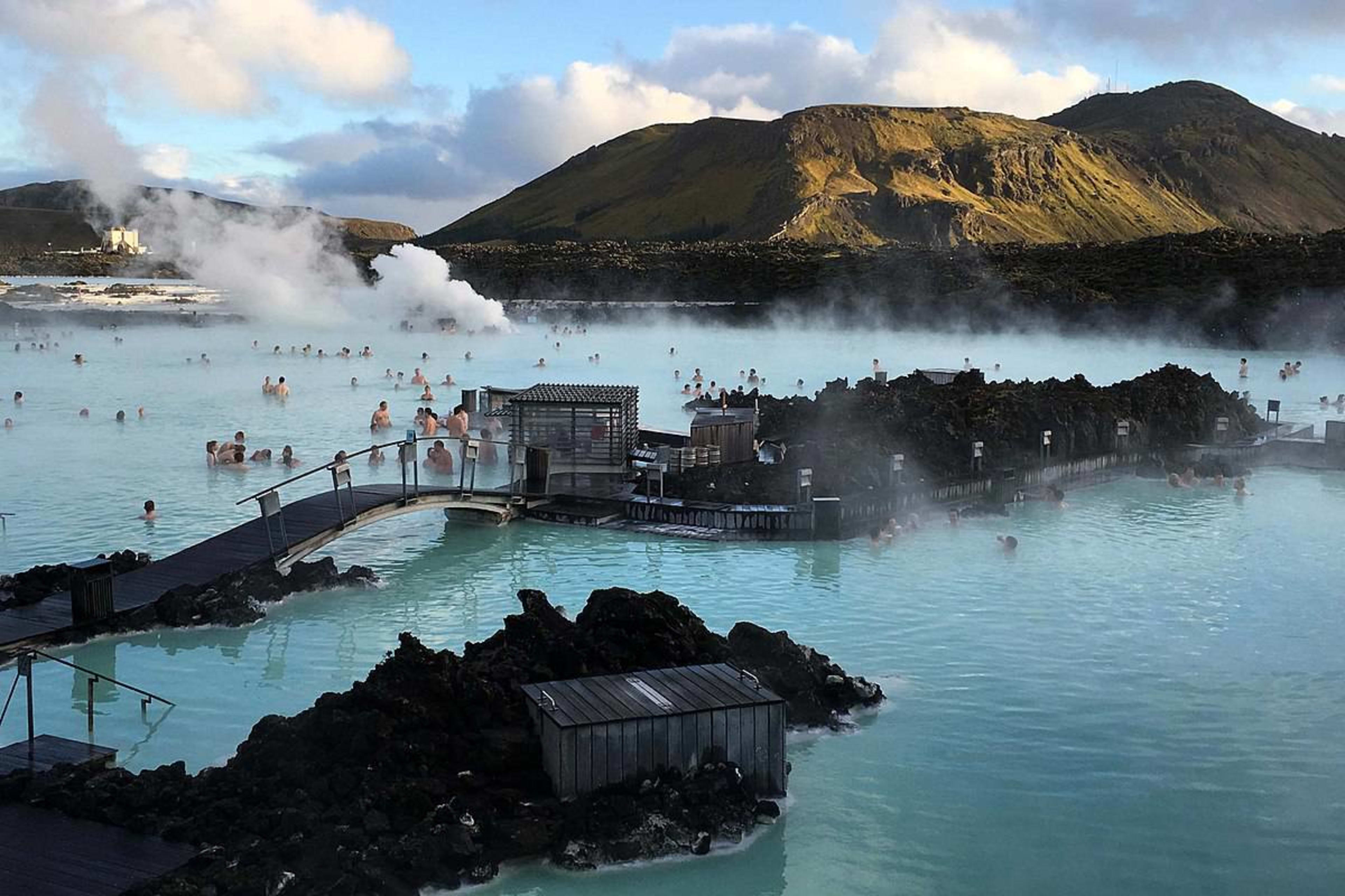 Aerial view of Blue Lagoon Geothermal Spa