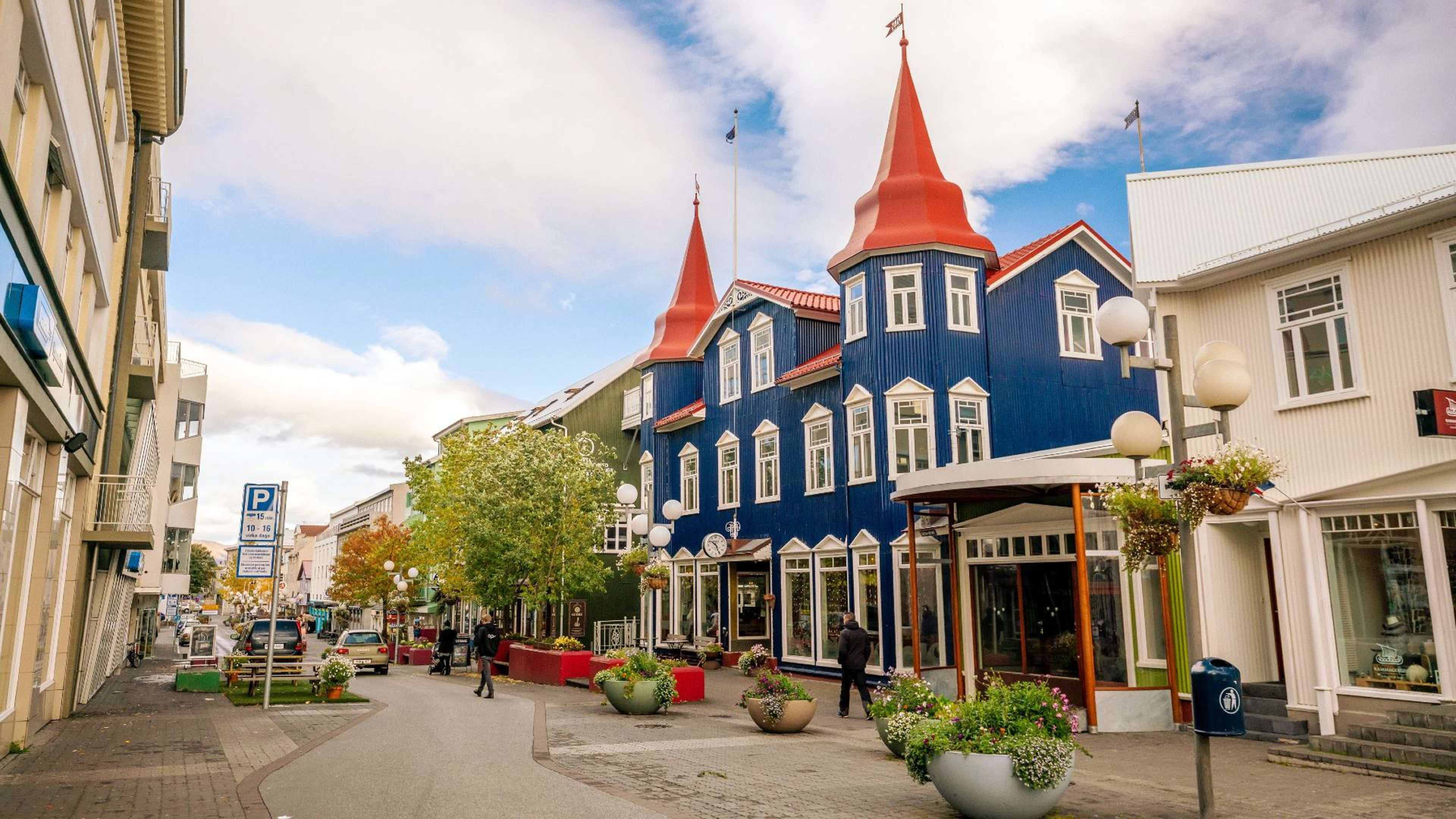 The main street in Akureyri