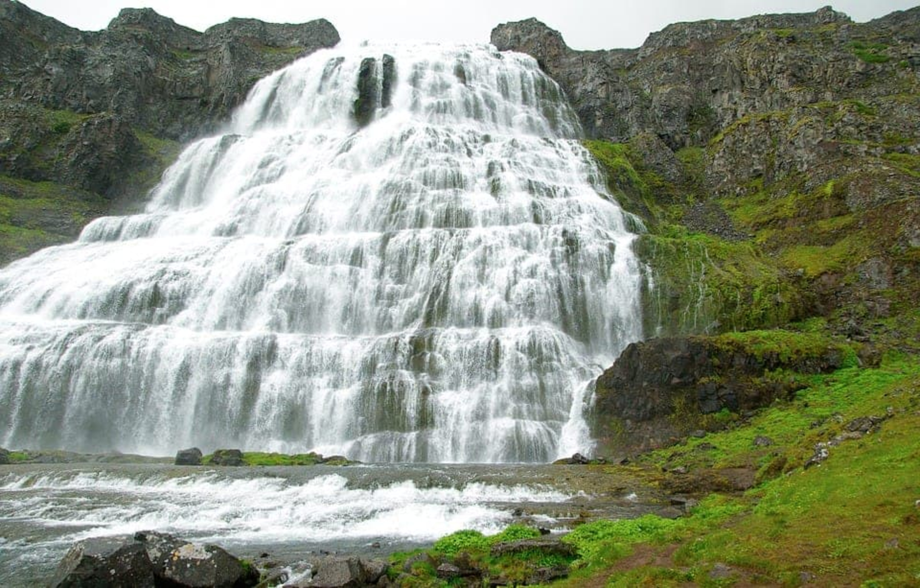 Dynjandi waterfall in the Westfjords region