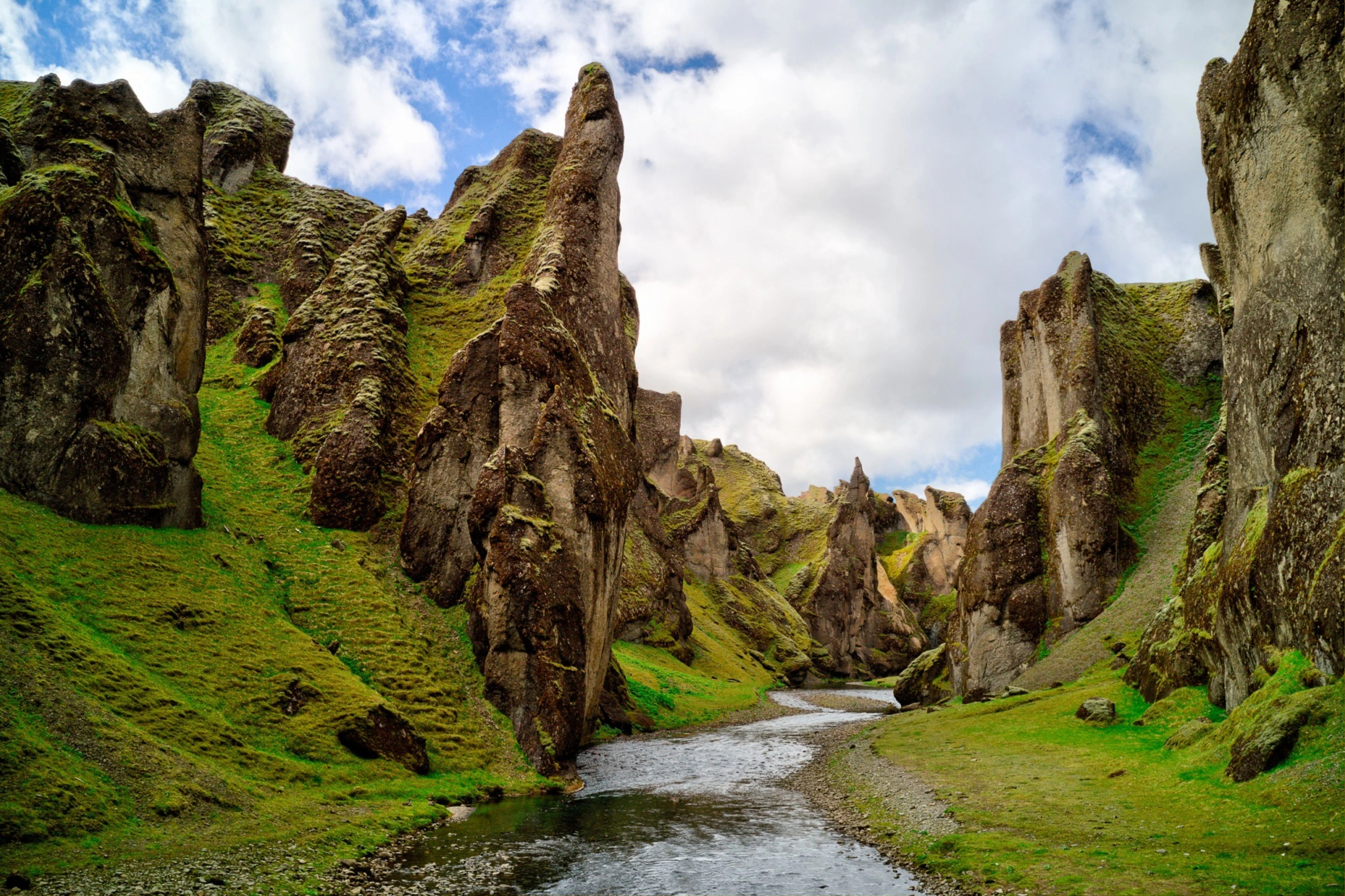 Fjadrargljufur canyon in Iceland