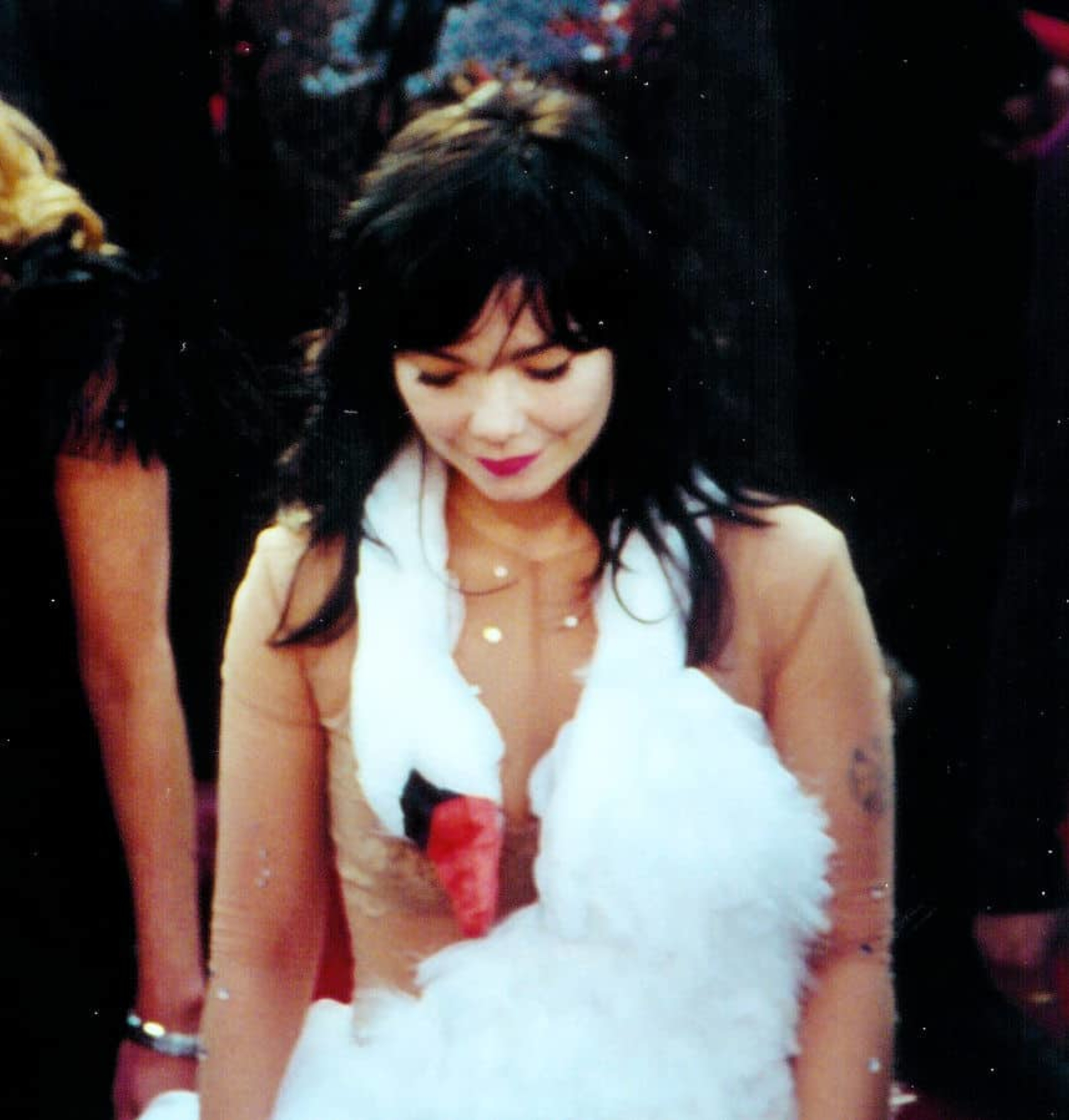 Björk in the famous swan dress