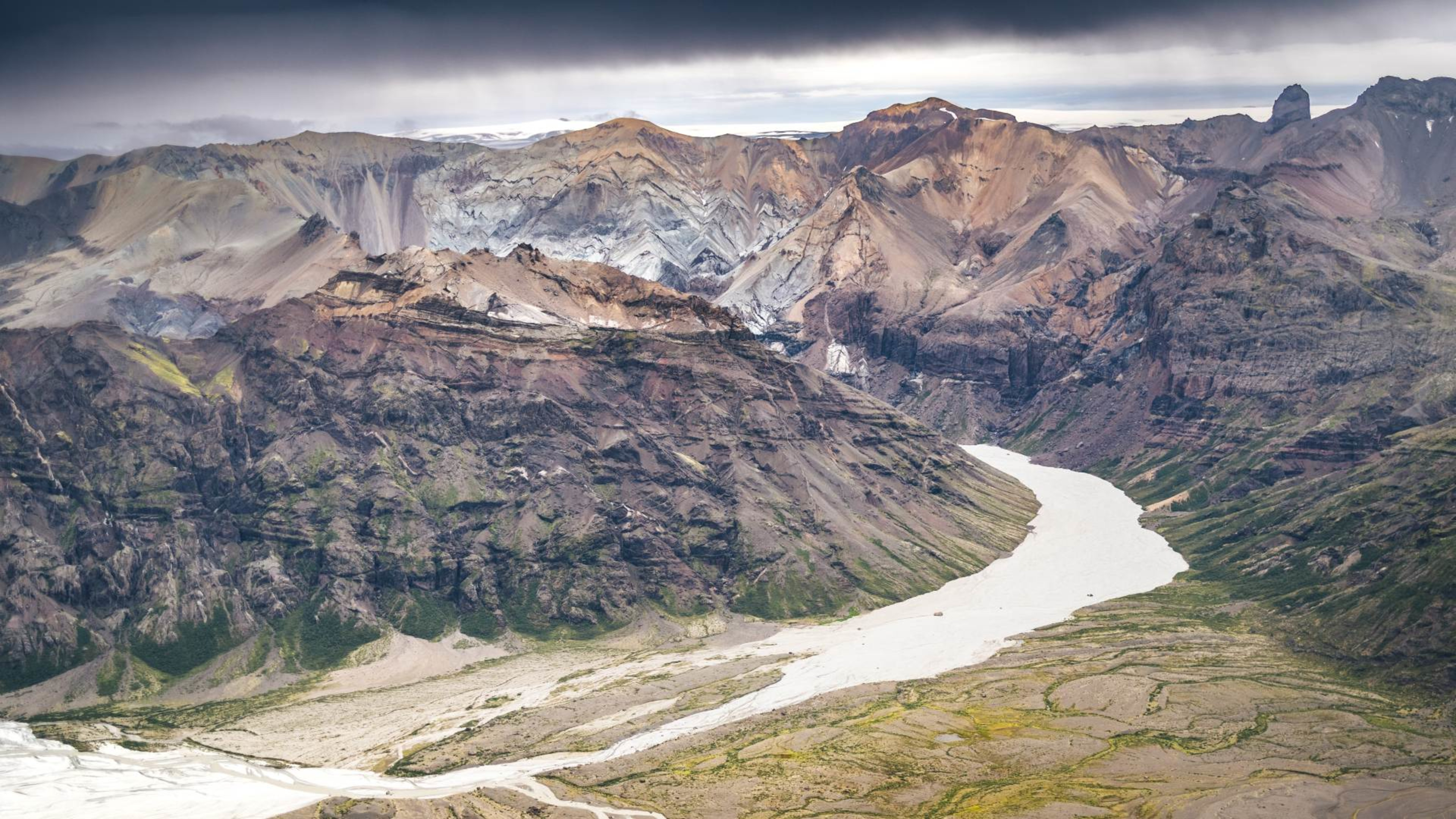 excursions to iceland Mountains in the Skaftafell Nature Reserve on a cloudy day