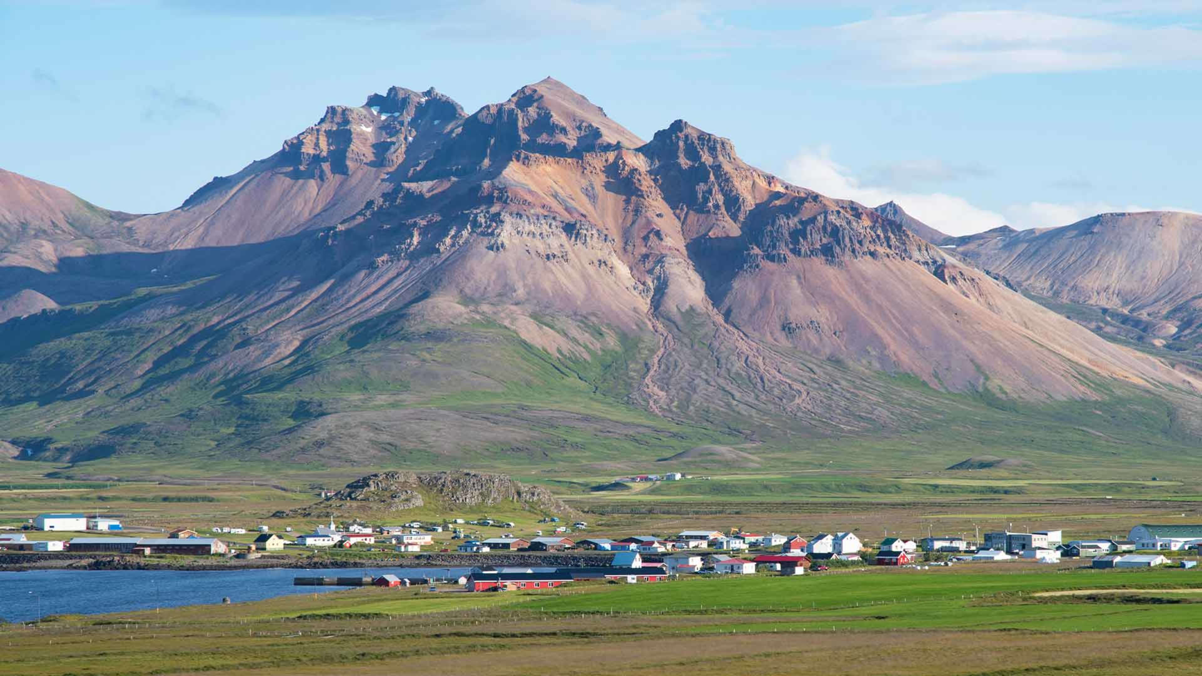 Panoramic view of Borgarfjörður Eystri