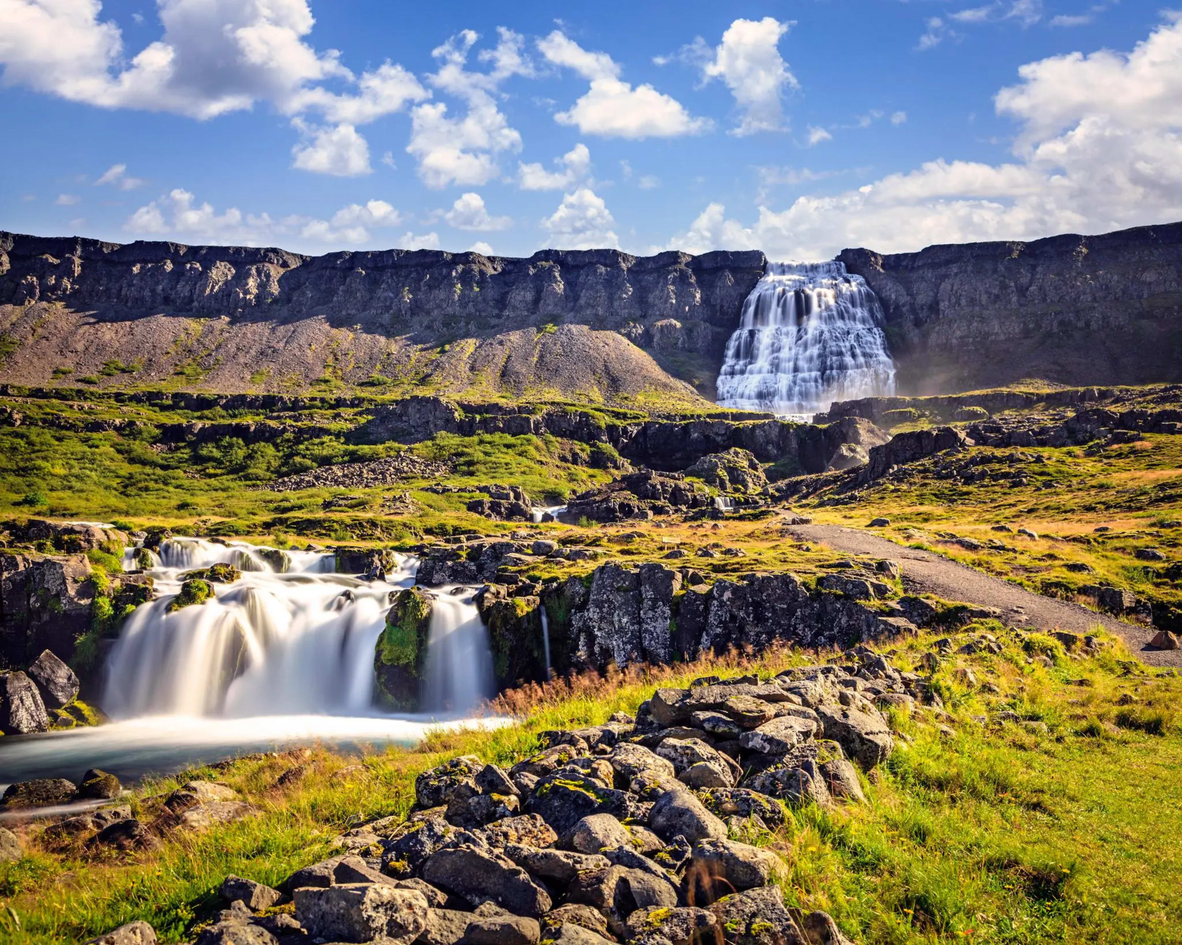 Dynjandi waterfall in Westfjords