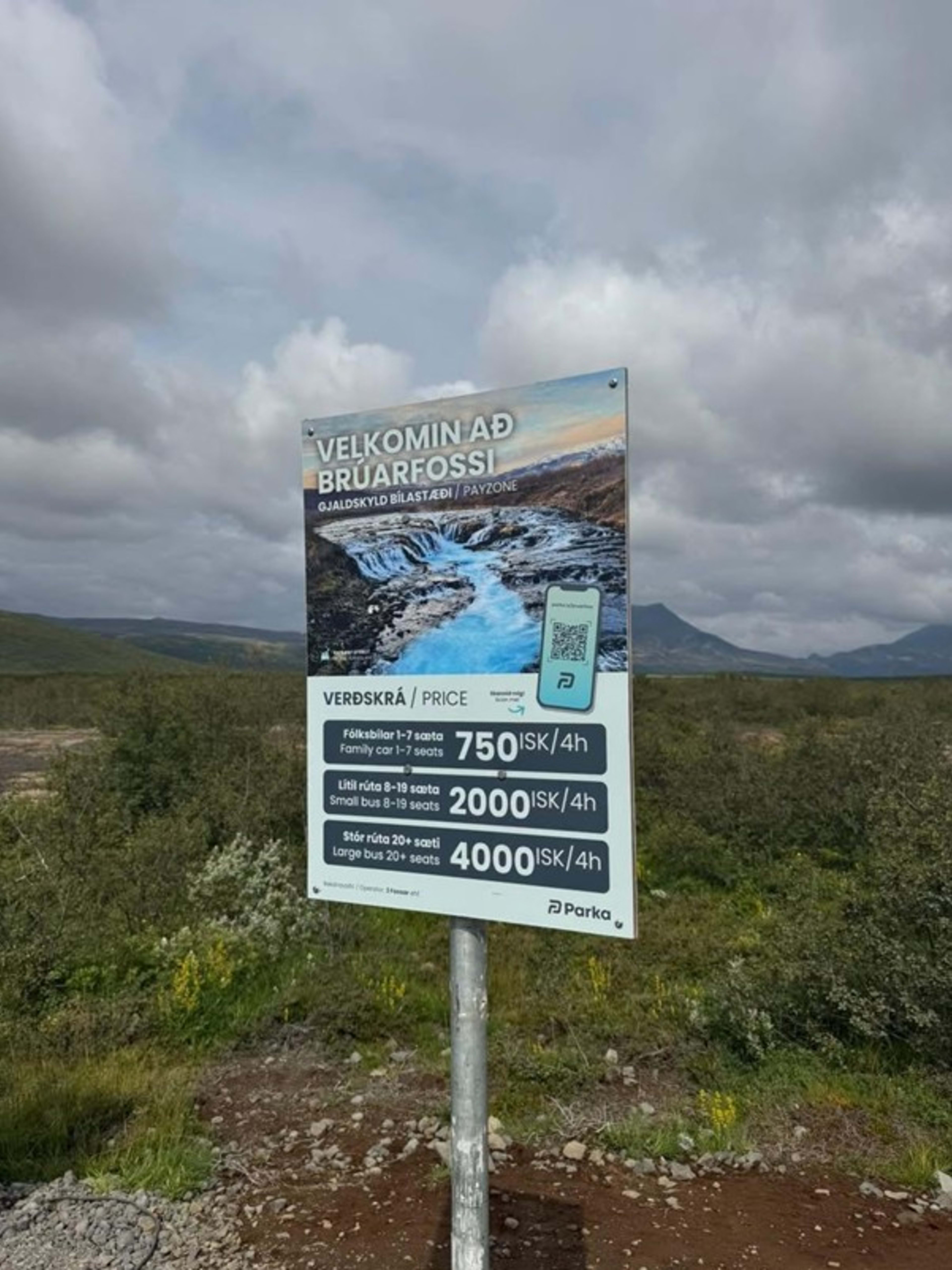 Parking information in Iceland
