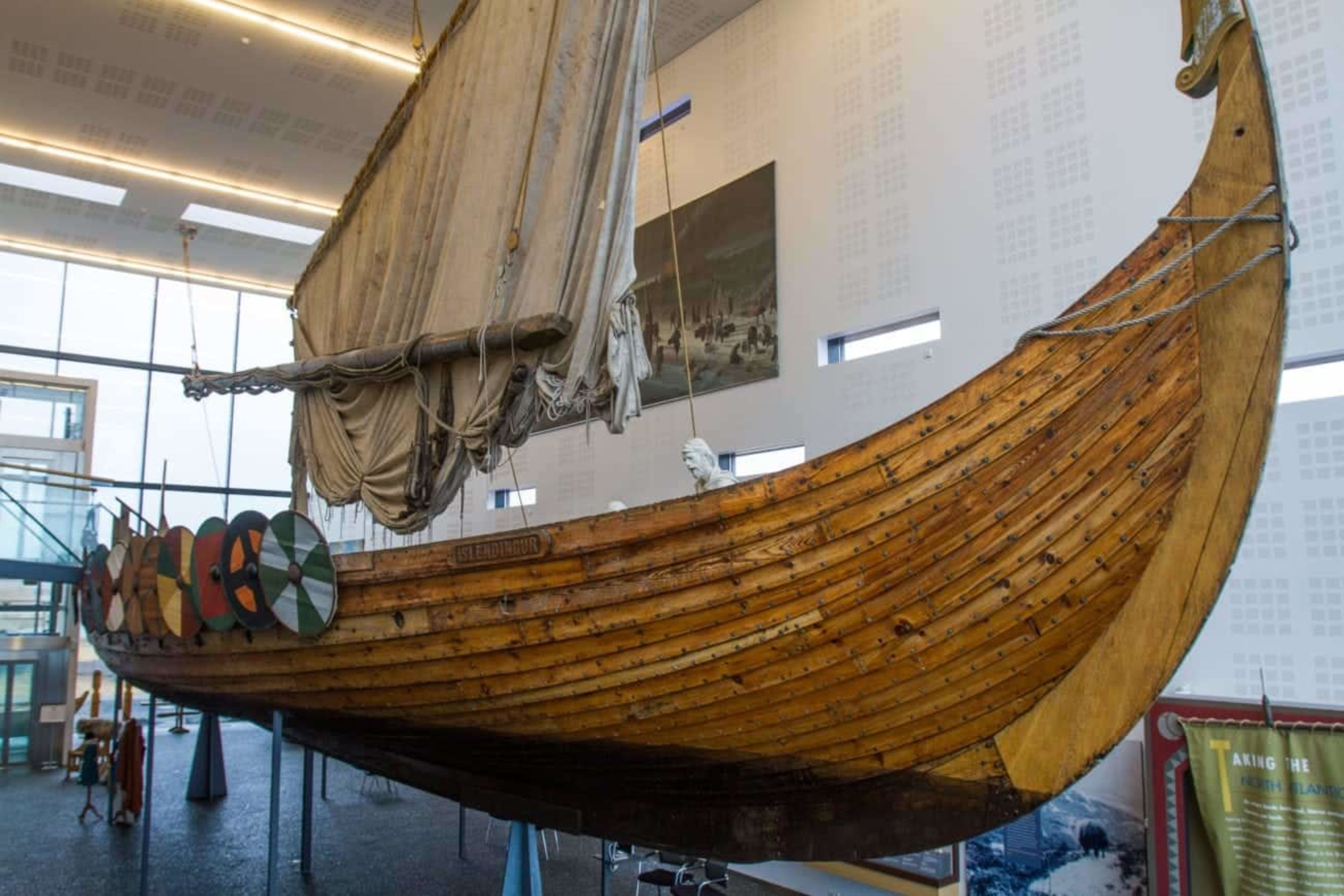 Viking ship replica in the Viking World Museum