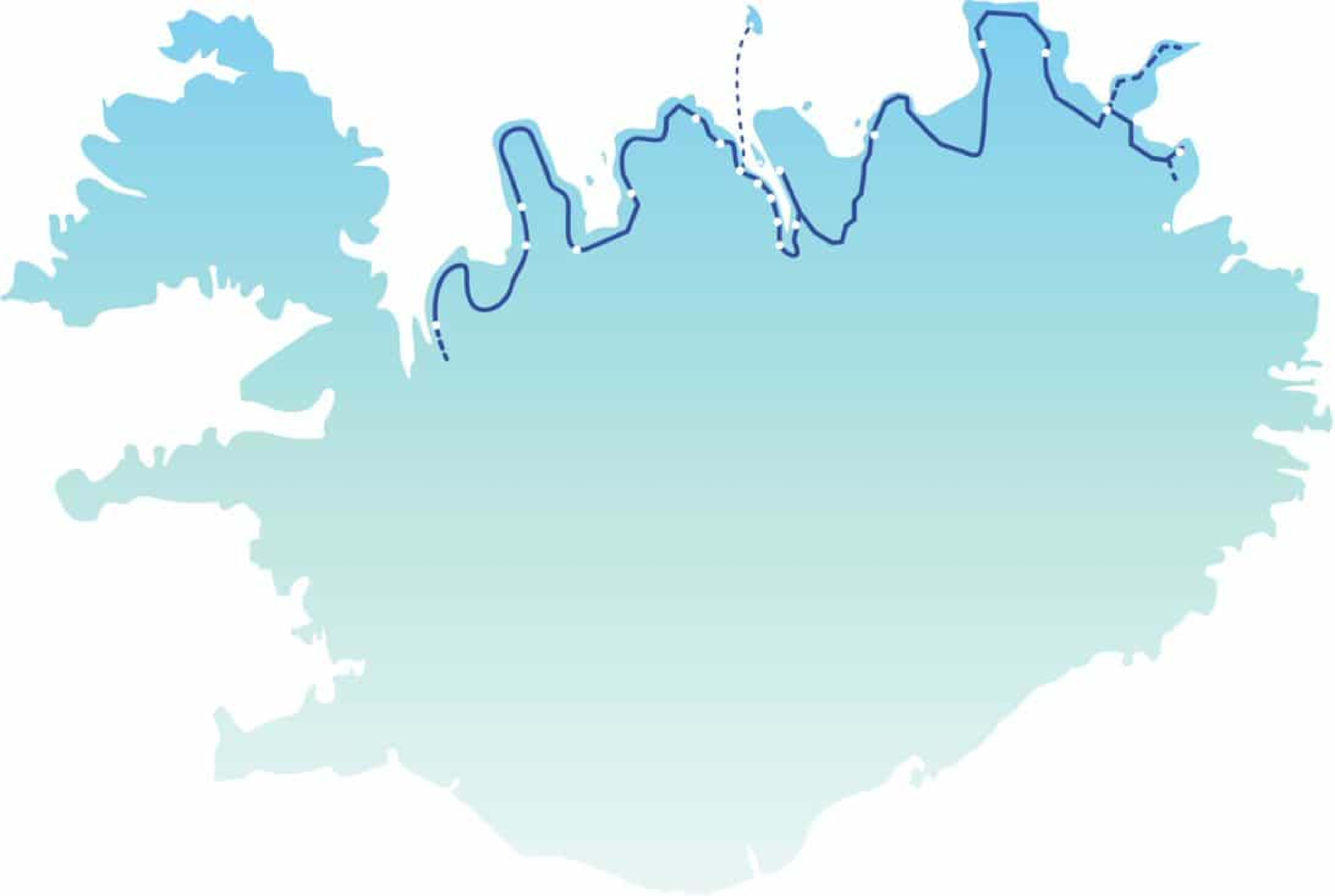 Map of the Arctic Coast Route