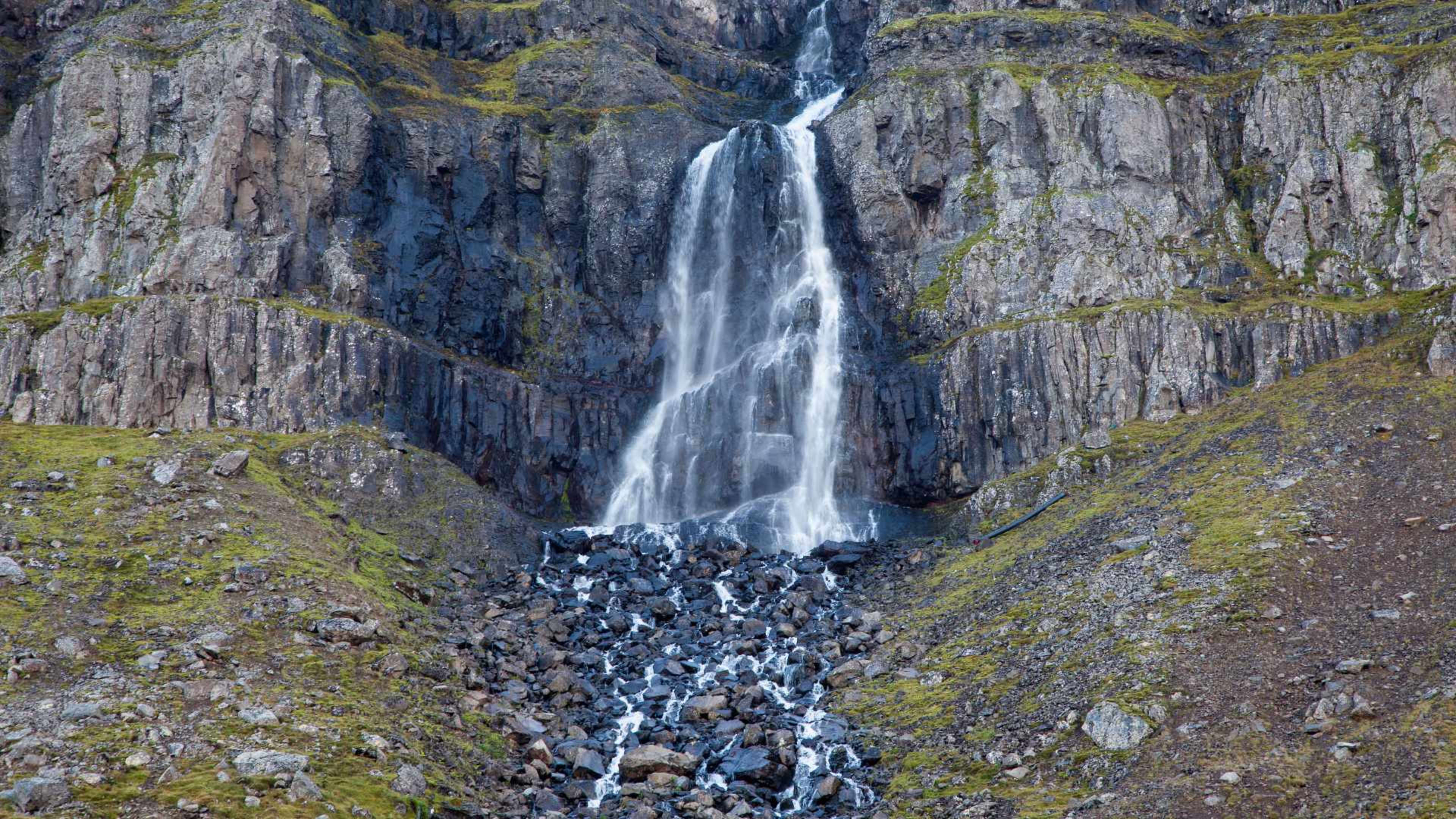 Djúpavíkurfoss waterfall in Djúpavík village