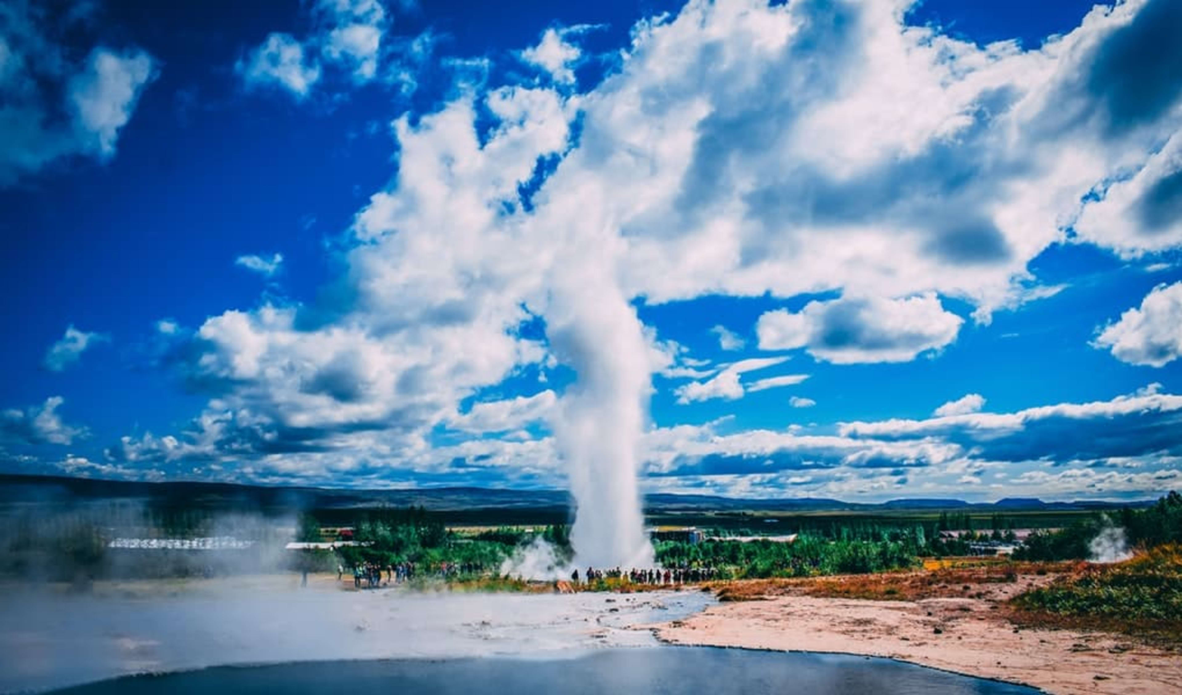 Geysir geothermal area, Golden Circle, Iceland