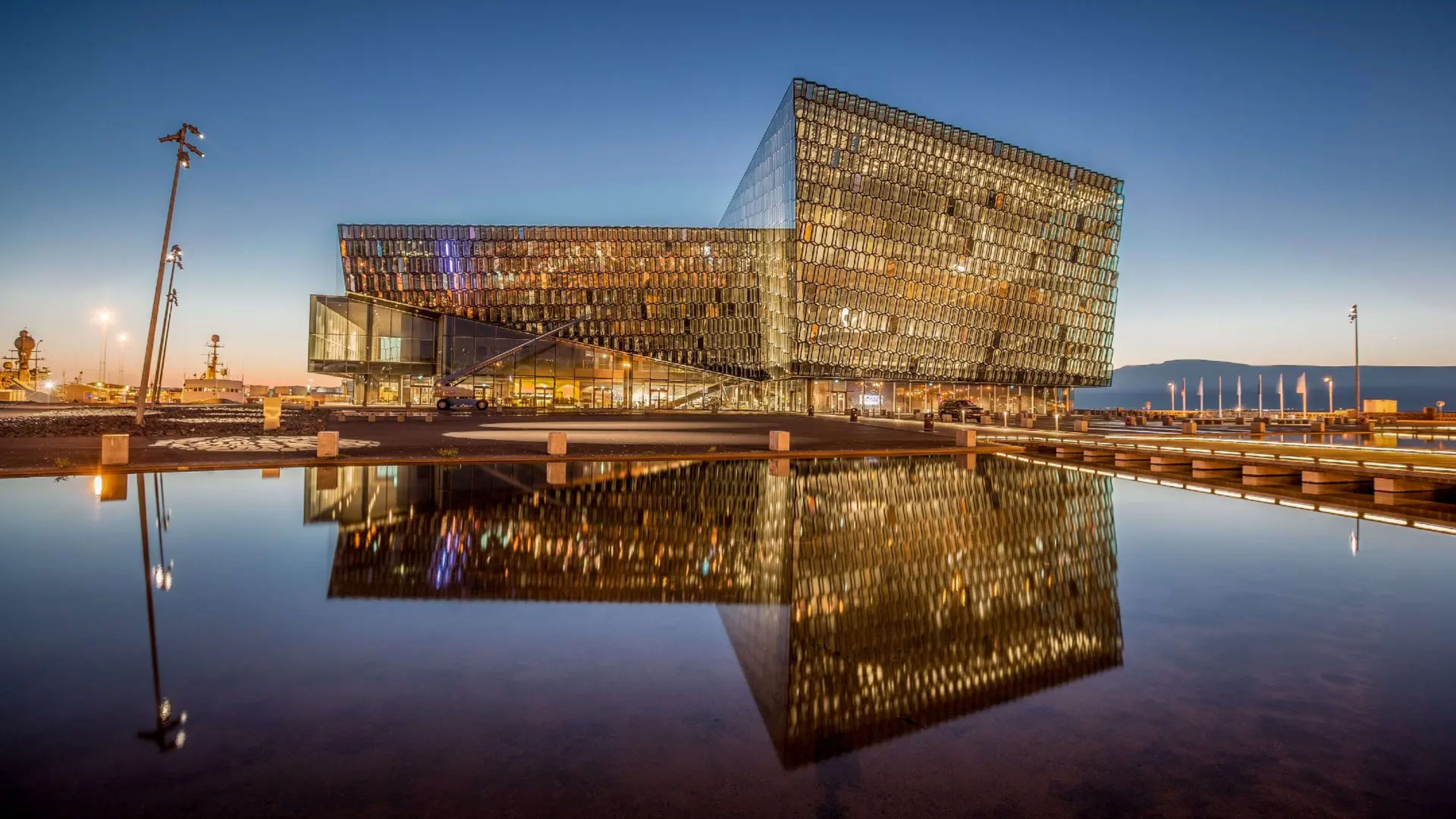 Harpa concert hall in Reykjavik