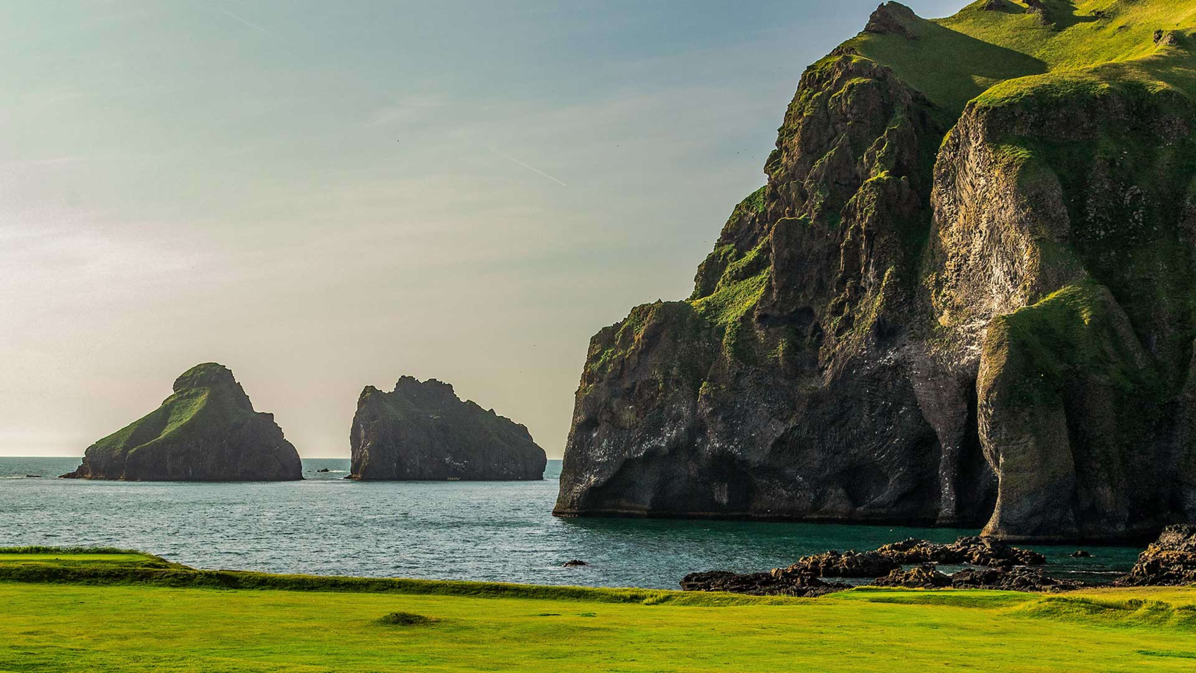 Elephant Rock on Heimaey, the largest of Iceland's Westman Islands
