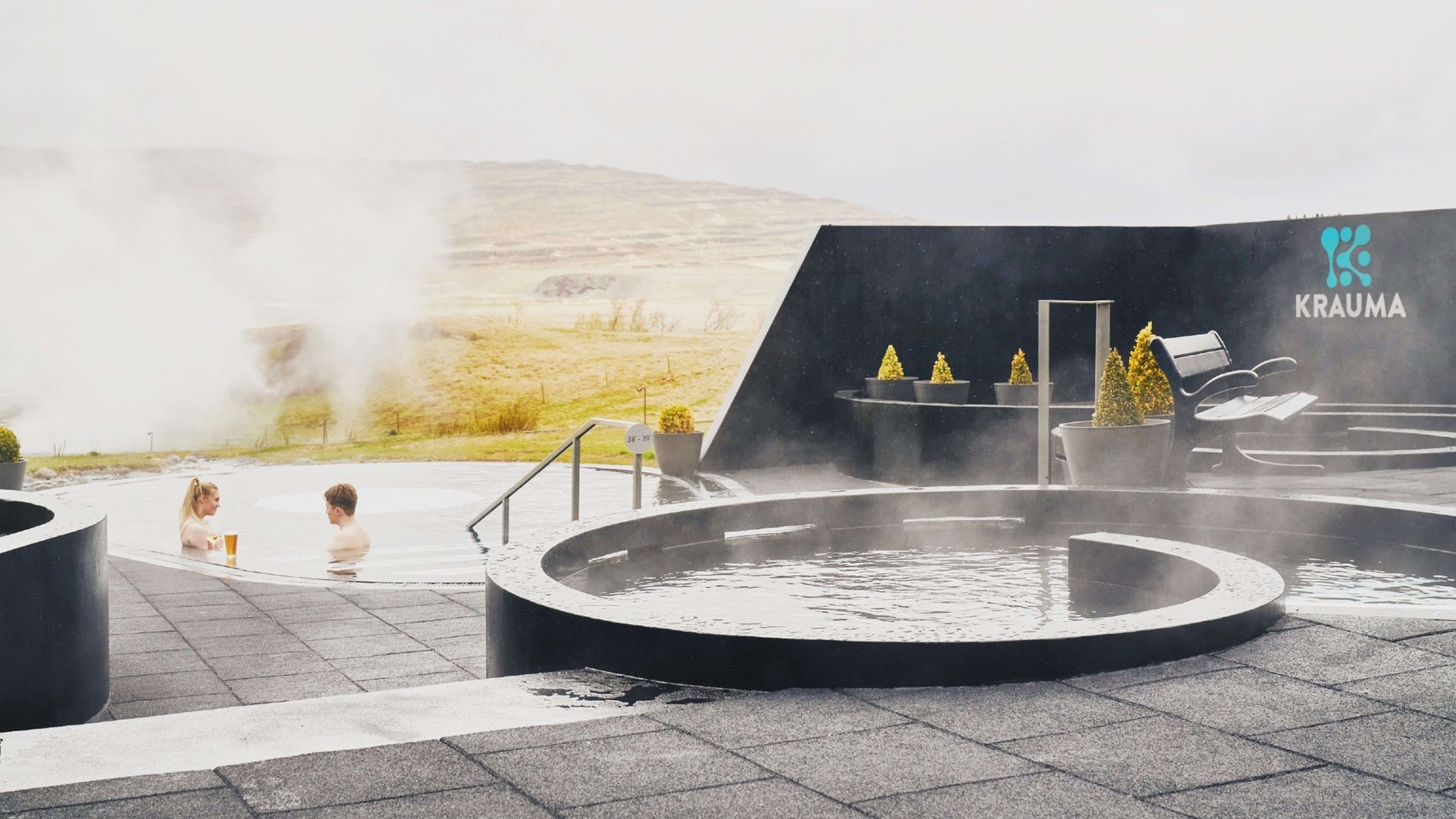 The Krauma geothermal baths at Deildartunguhver