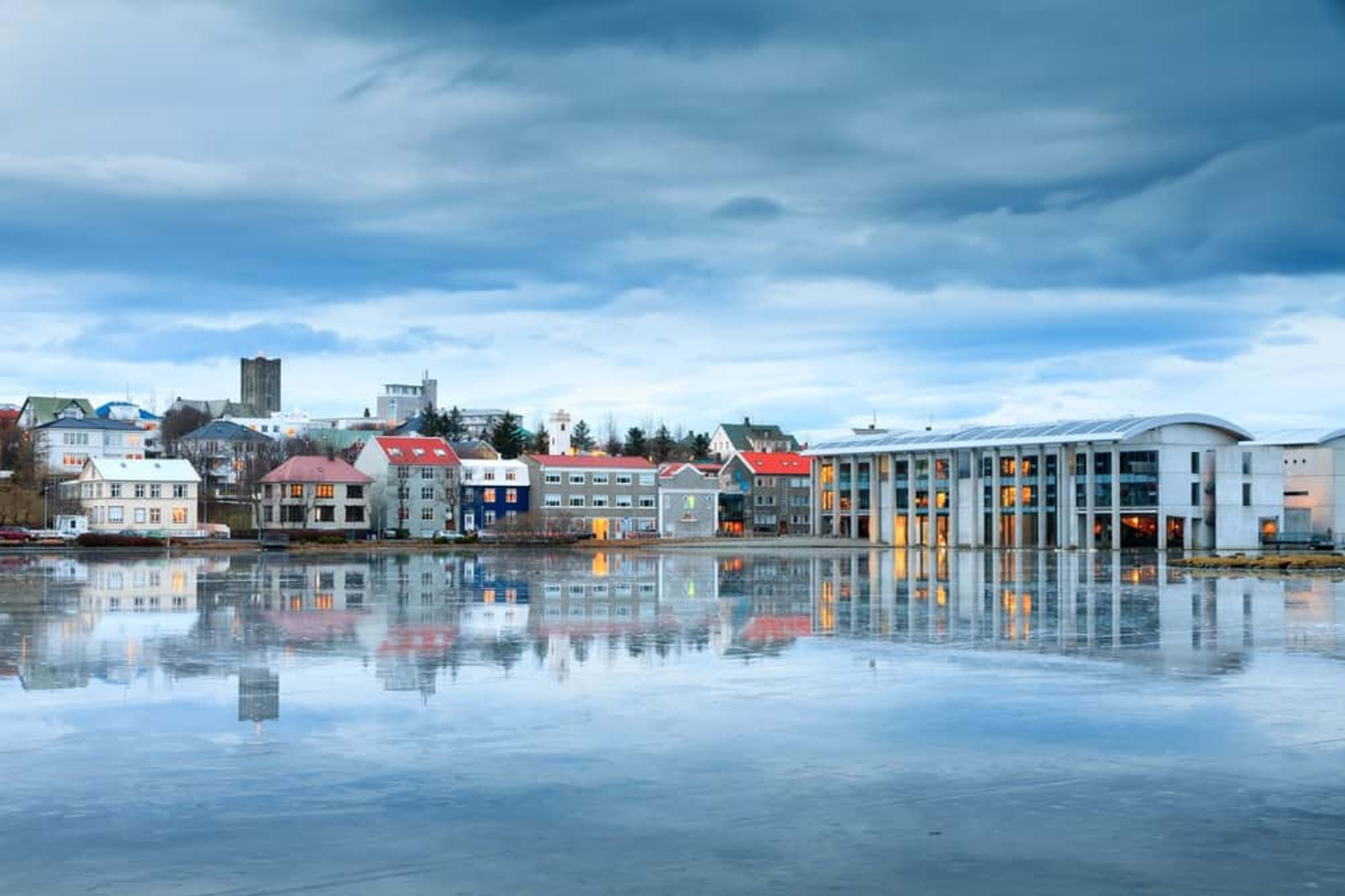 Reykjavík City Hall on a calm day