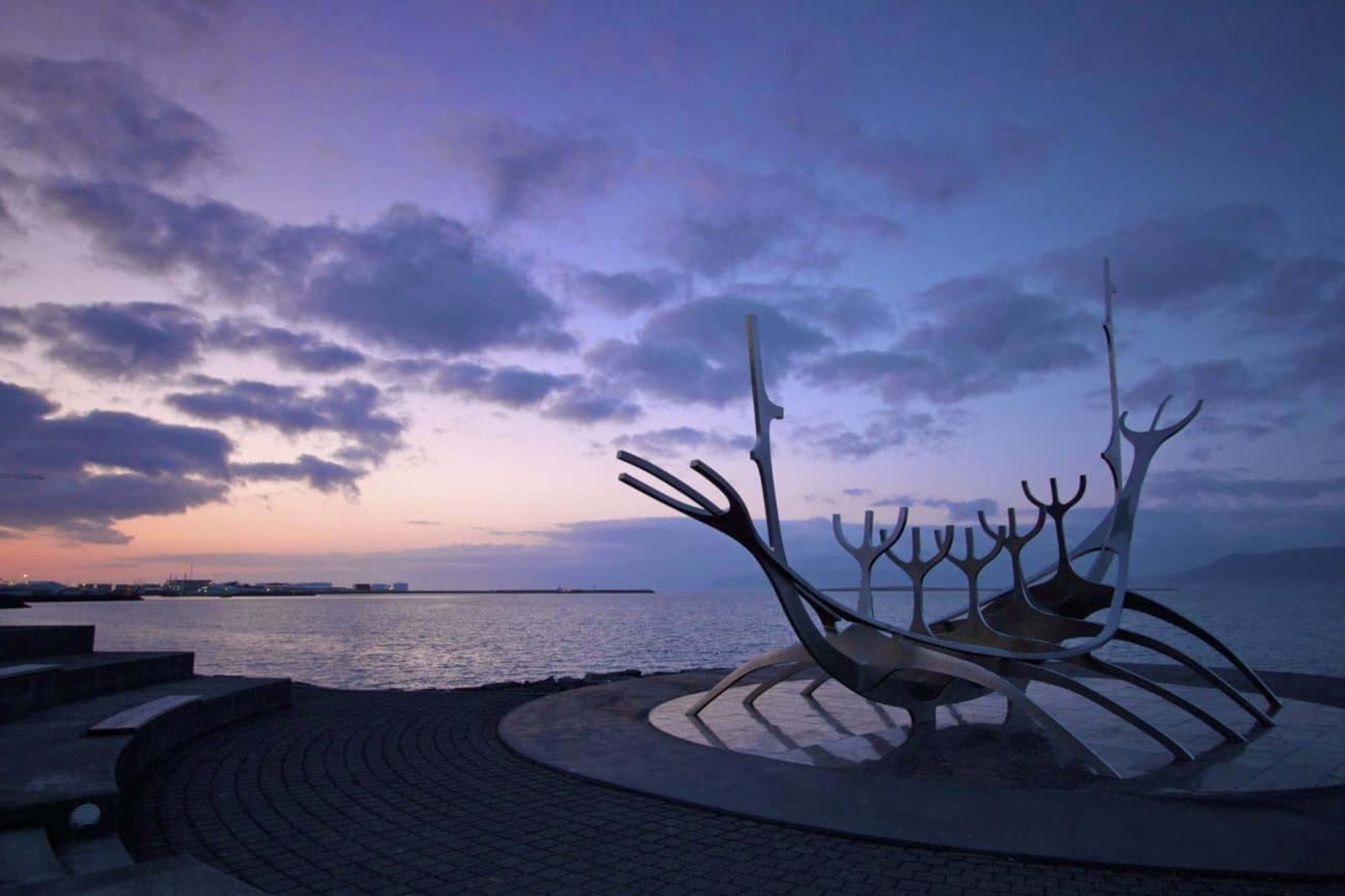 The Sun Voyager sculpture in Reykjavík