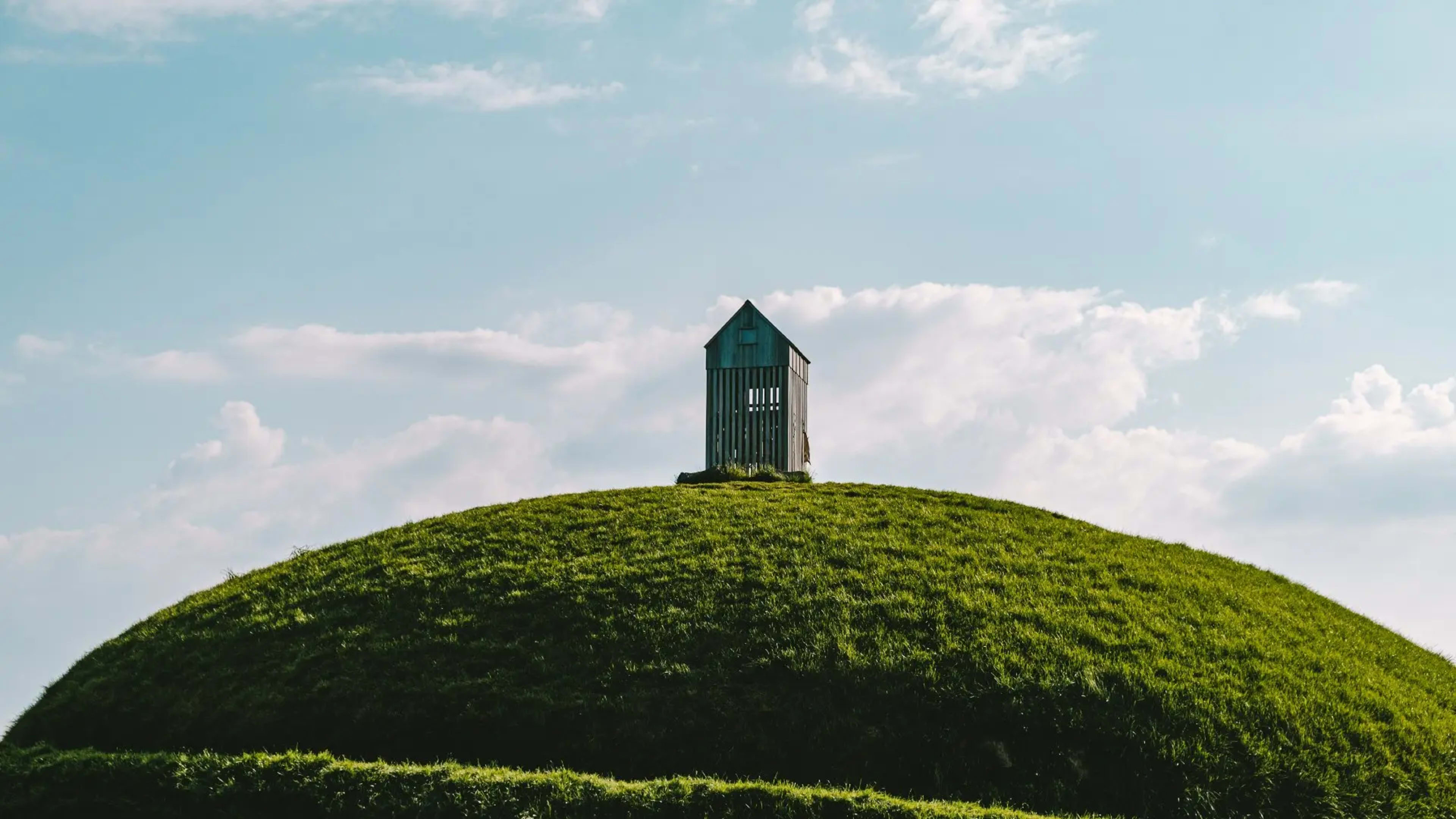 Þúfan, a permanent artwork on the Grandi peninsula