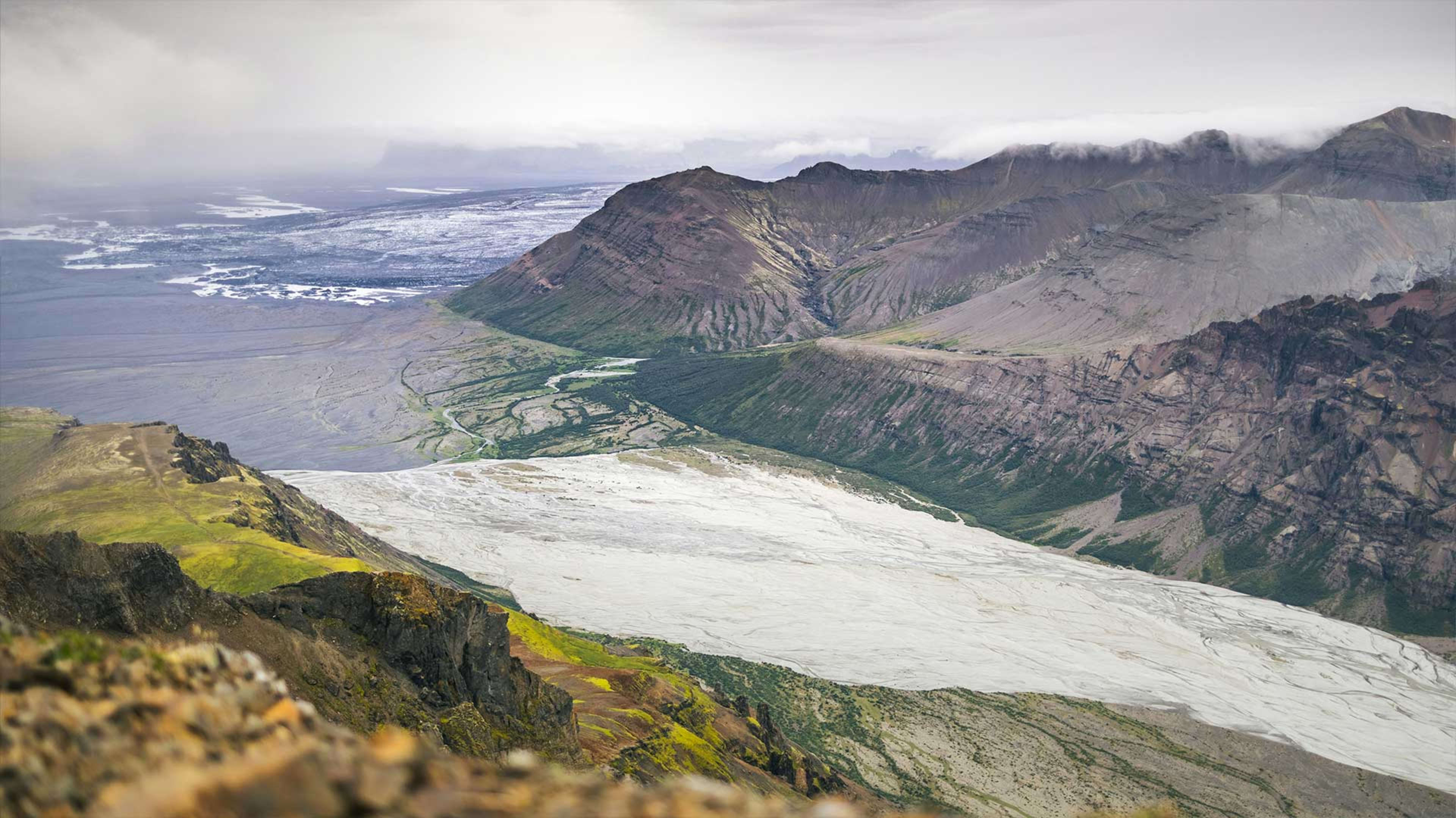Outlet glacier in Skaftafell, Iceland