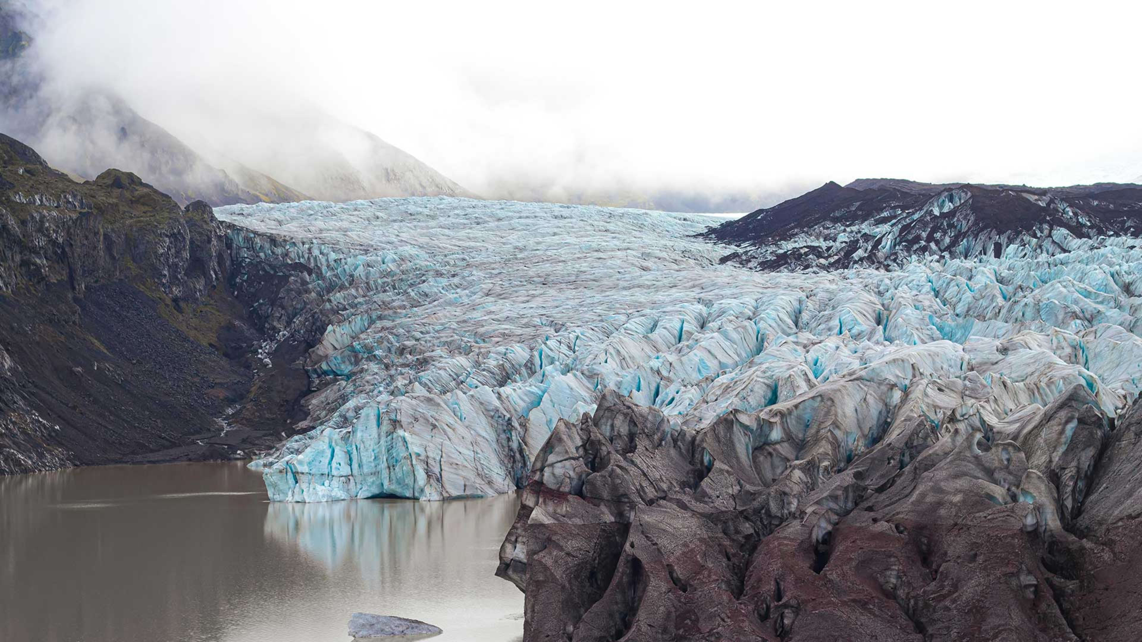 Vatnajökull outlet glacier in South Iceland