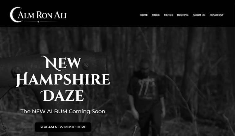 Calm Ron Ali website preview