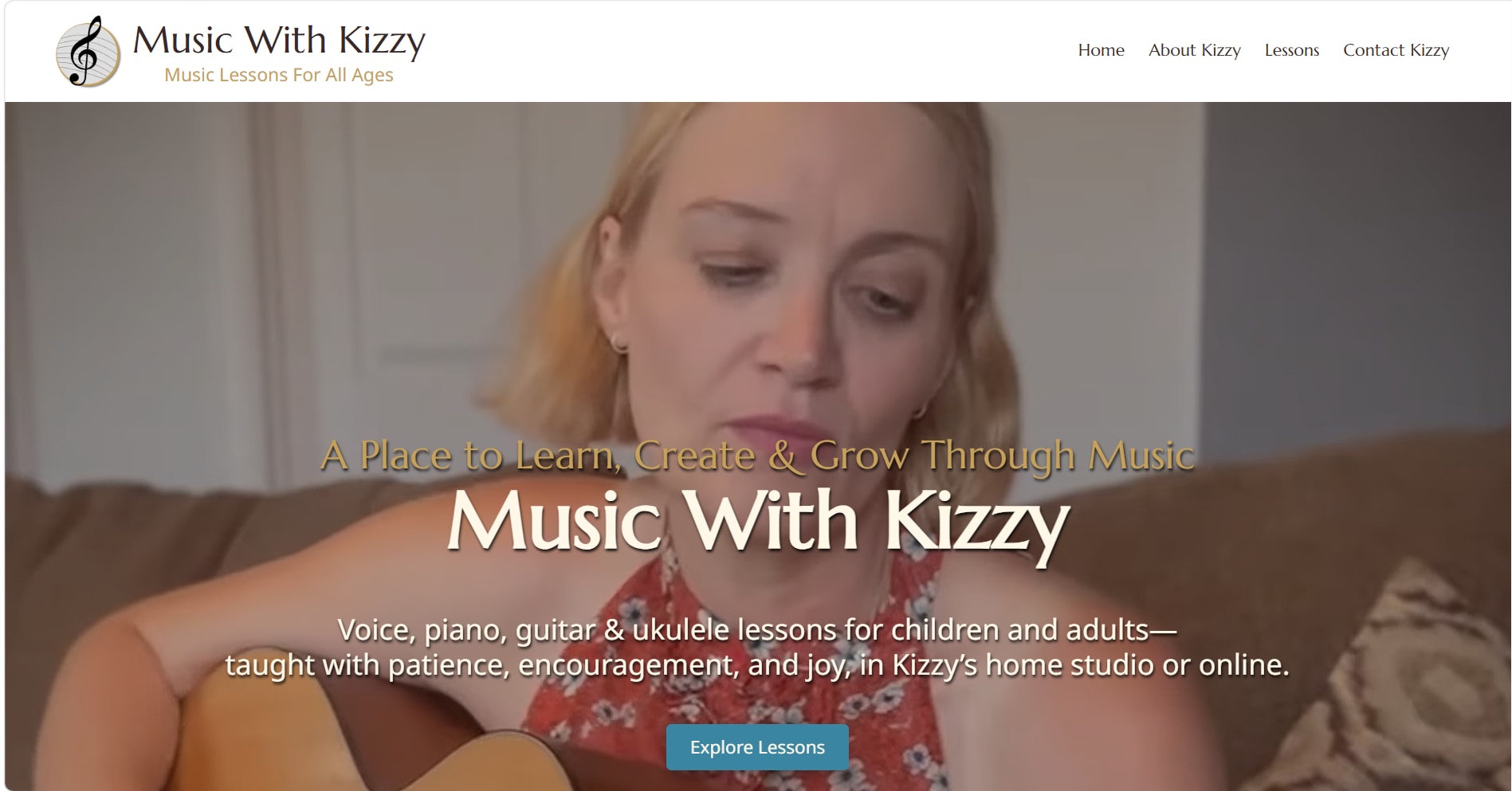 Music With Kizzy website
