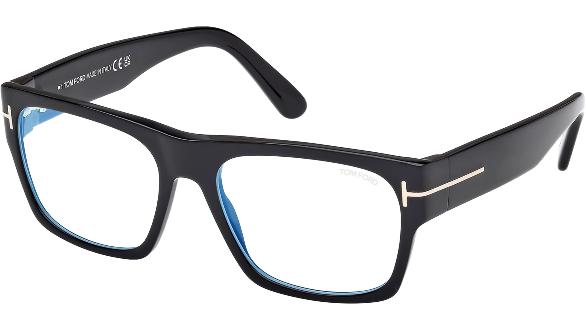Tom Ford TF-6035-B 55 001 Eyeglasses angle 2