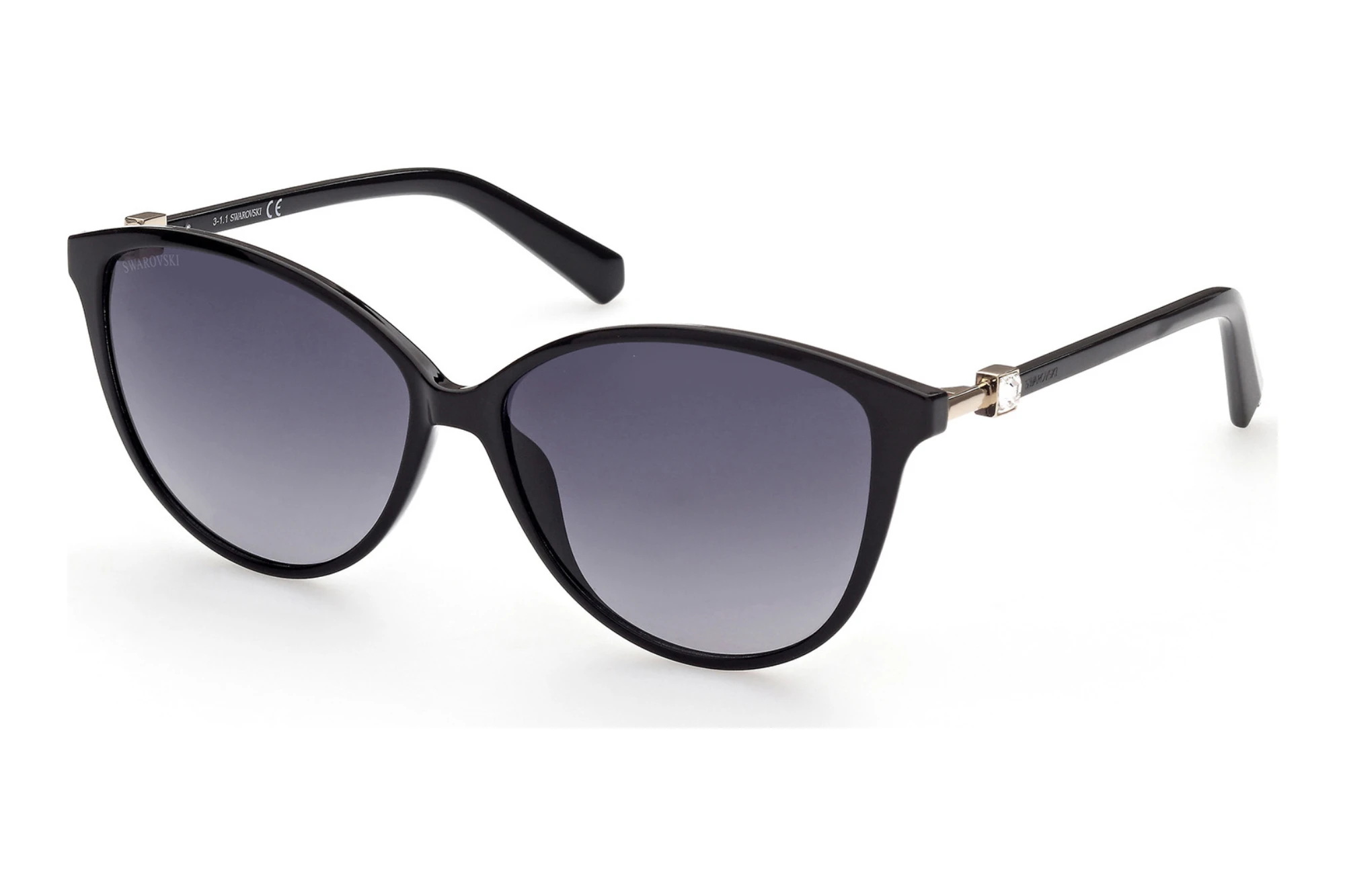 Swarovski SW-SK0331 58 01B-58-01B Sunglasses