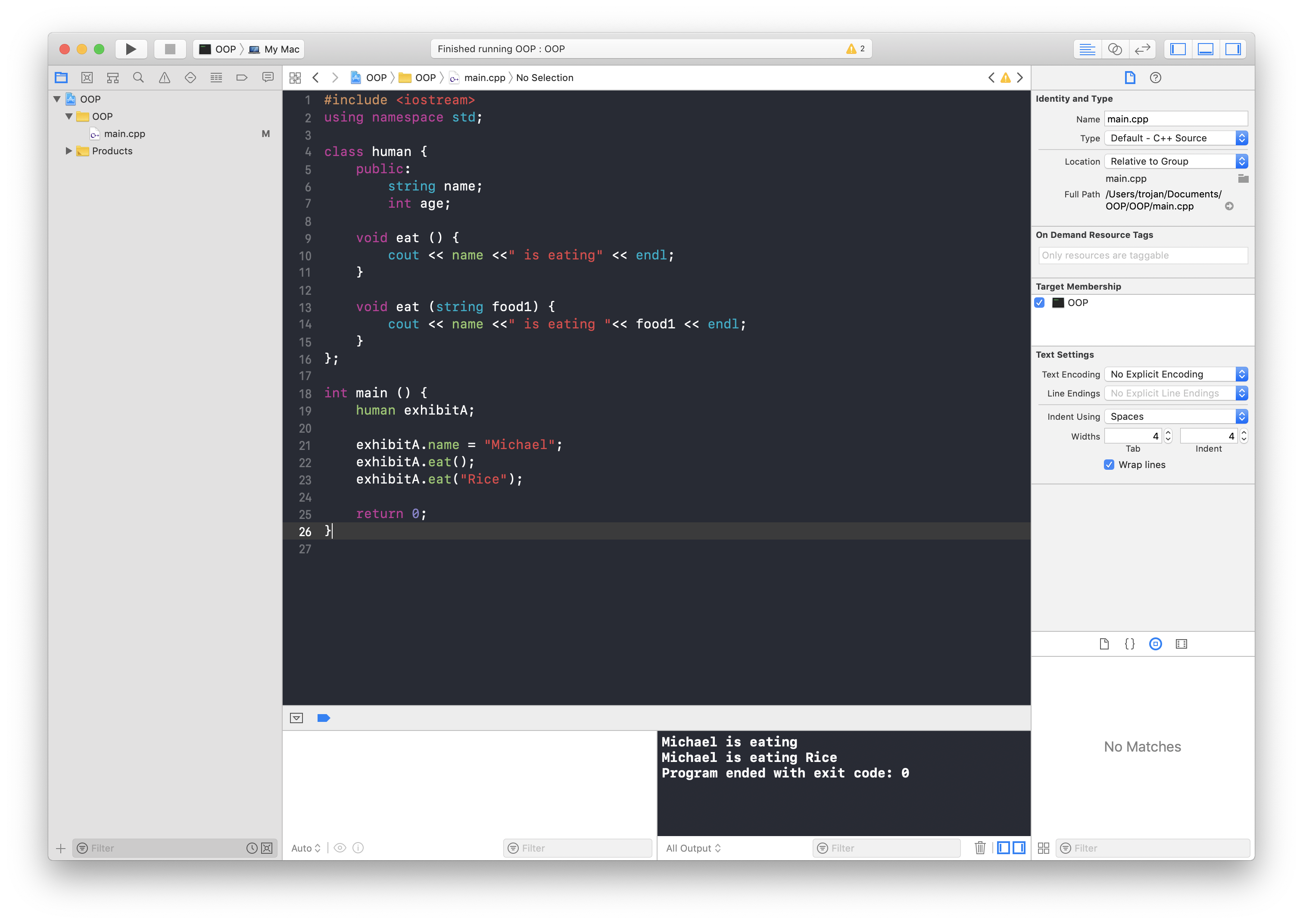 Michael is eating rice