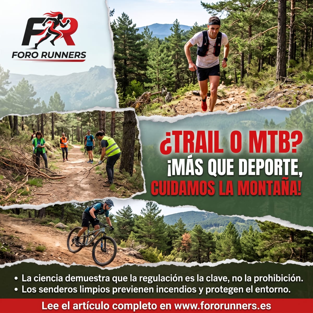 Trail Running y MTB en la Sierra de Guadarrama: Ciencia para defender la regulación frente a la prohibición