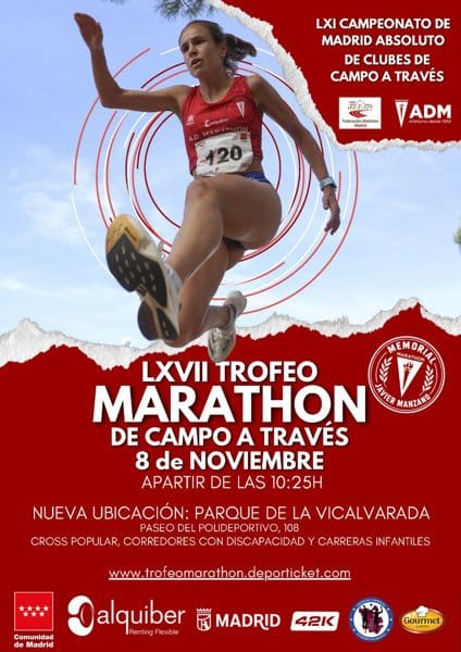 Abiertas las inscripciones para el 67º Trofeo Marathon de Campo a Través 2026 con nueva ubicación en Vicálvaro