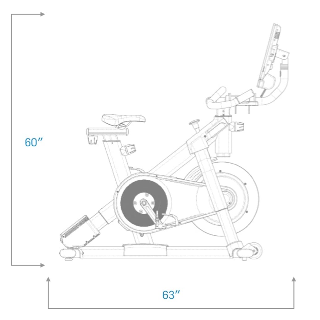 Bicicleta Ergométrica Profissional com 24 Velocidades e Tela Digital,  NORDICTRACK NTEX02121, Preto - Dular