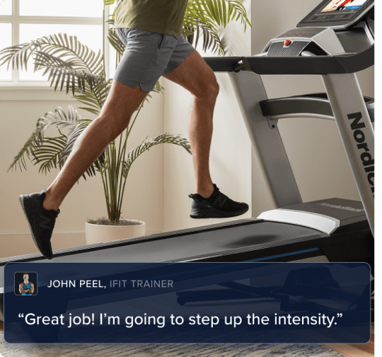 Les coachs iFIT contrôlent l'inclinaison et la vitesse