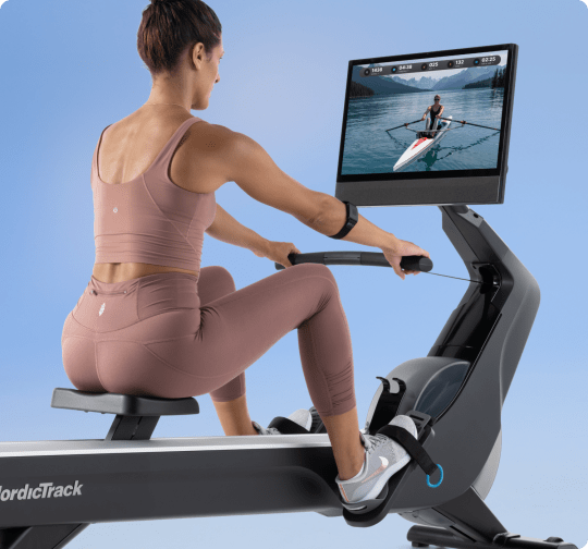 trainer on the RW900 Rower console