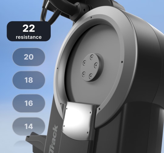 woman exercising on the x16i elliptical
