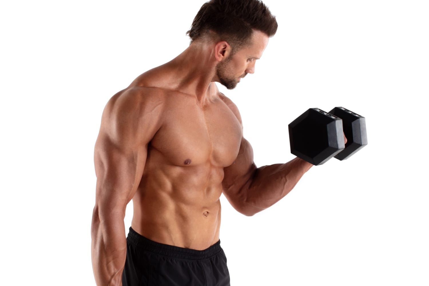 5 lb. Rubber Hex Dumbbell