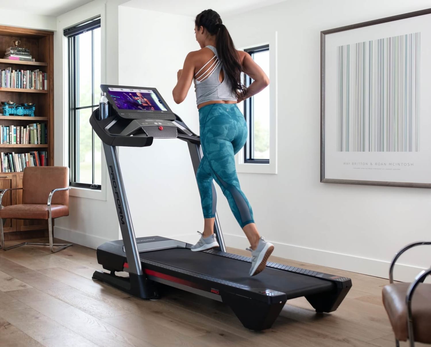 Motorized Treadmill Electronic Running Machine w/ Manual Incline